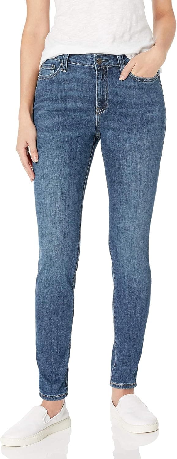 Amazon Essentials Women's Mid-Rise Stretchy Skinny Jean - Discontinued Colors 12 Medium Wash - Image 2