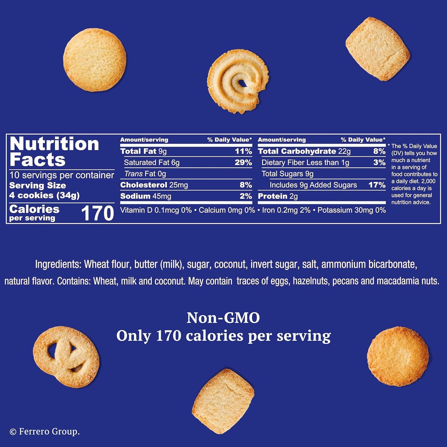 Royal Dansk Danish Butter Cookies, Premium Assorted Cookies in Gift Tin, Great for Sharing and Gifting, 12 oz Danish Butter cookies 12 Ounce (Pack of 1) - Image 9