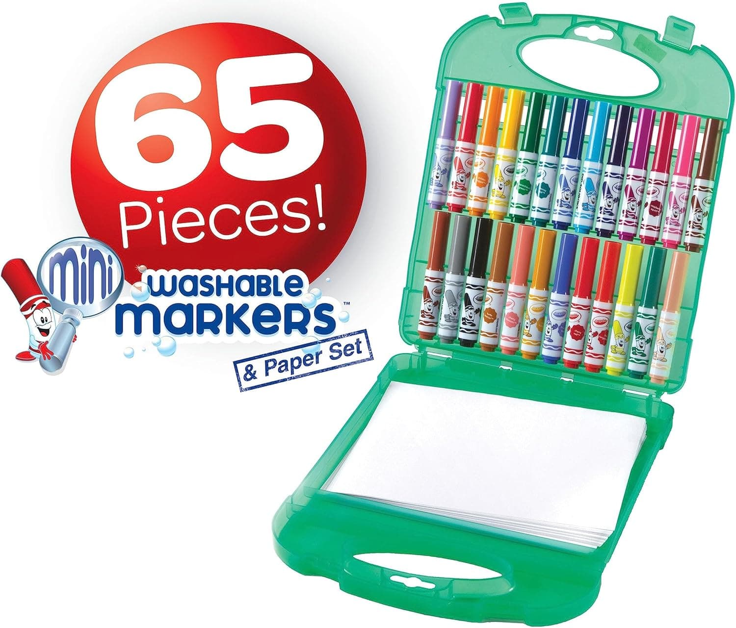 Crayola Pip-Squeaks Washable Marker Set (65ct), Holiday & Christmas Gifts for Kids, Coloring Set, Art Supplies for Kids, Drawing & Craft Kit, Travel Activity, 4+ Pip Squeak Markers - Image 3