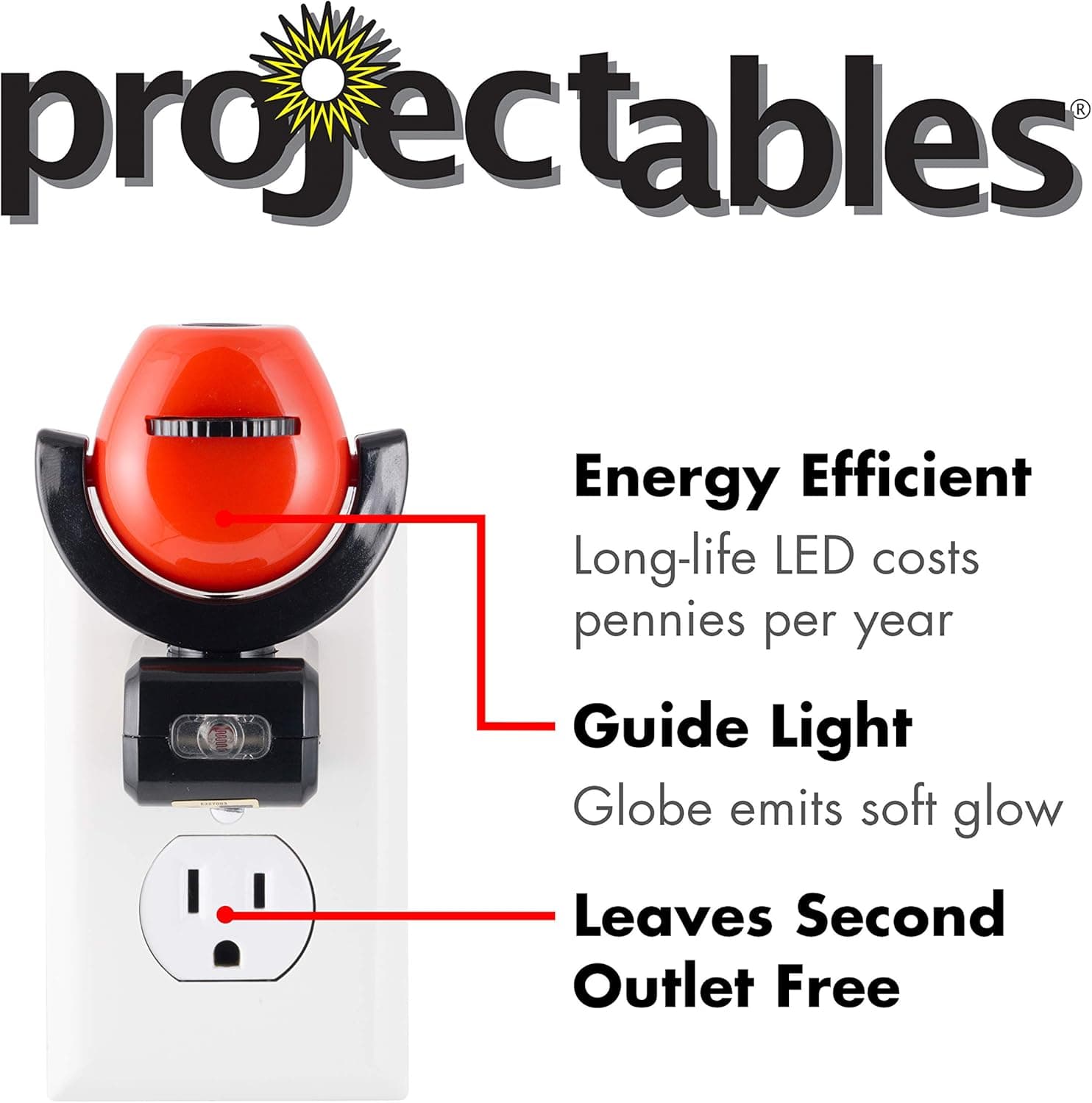 Projectables Pixar Cars LED Kids Night Light, Plug-In, Projector, Dusk-to-Dawn, Lightning McQueen, Galaxy Light, Hallway, Bedroom, Nursery, Playroom, Gaming Room, 11740 Black/Red - Cars 1 Pack - Image 5