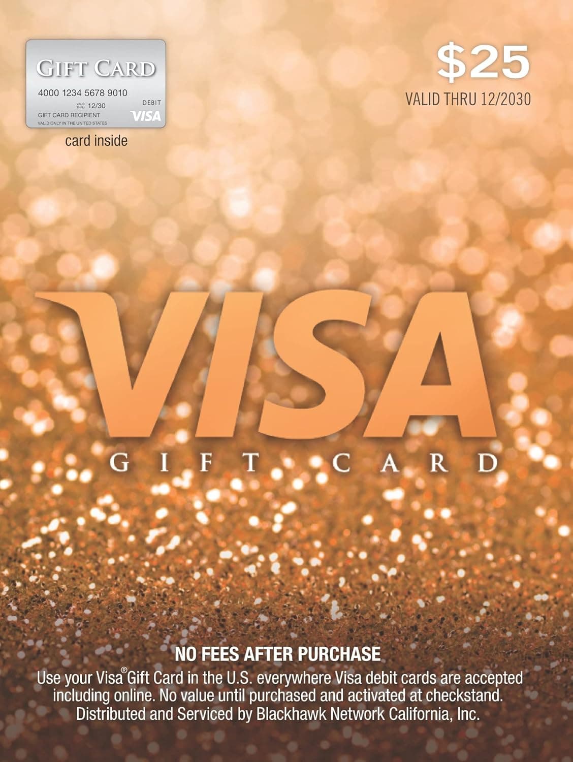 Visa $25 Gift Card (plus $3.95 Purchase Fee) - Image 2