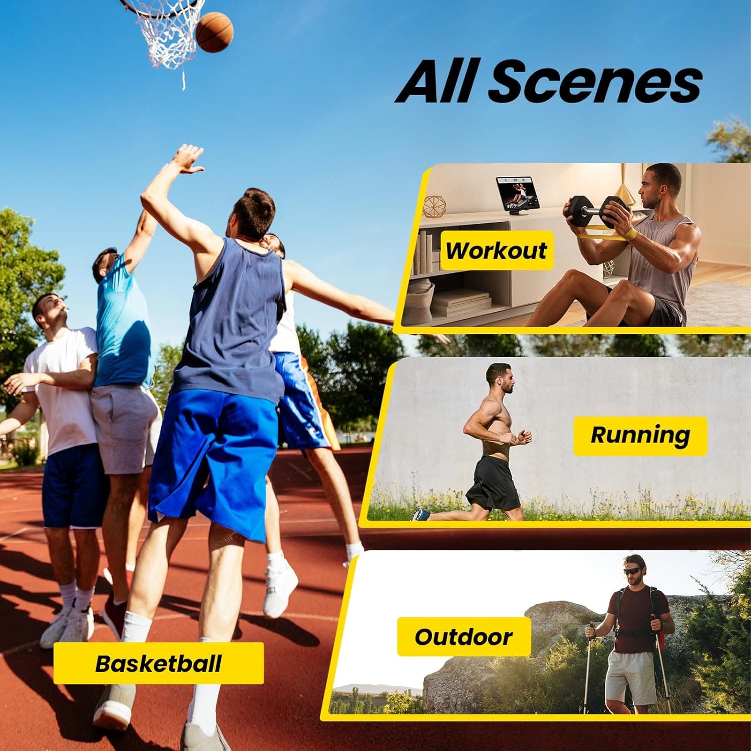 BALENNZ Athletic Shorts for Men with Pockets and Elastic Waistband Quick Dry Activewear Large 5 Pack Black, Black, Navy, Dark Grey, Light Grey - Image 6