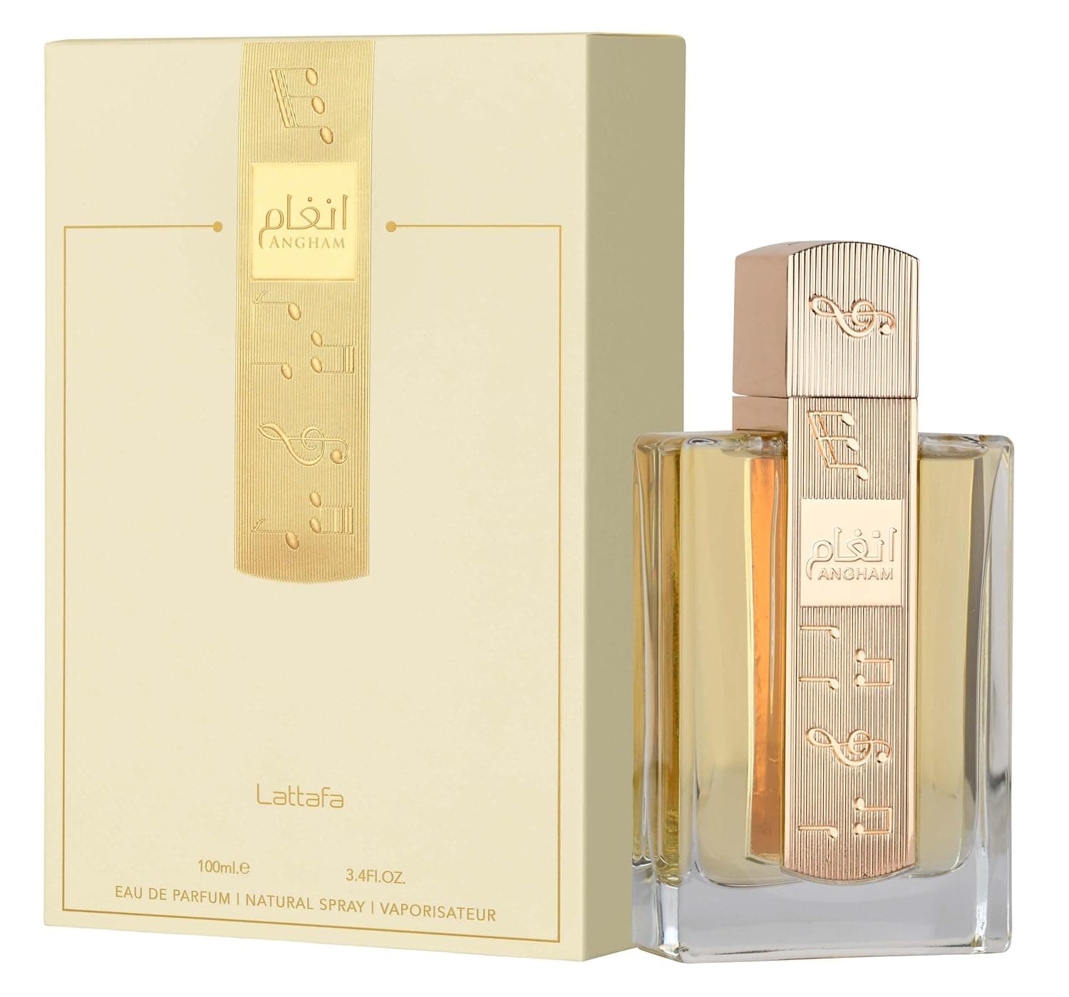 Lattafa Angham - Citrus, Lavender, Musk, Amber, Vanilla - Eau de Parfum Long-Lasting Fragrance for Unisex, 3.40 Ounce / 100 ml Spicy 3.4 Fl Oz (Pack of 1) - Image 3