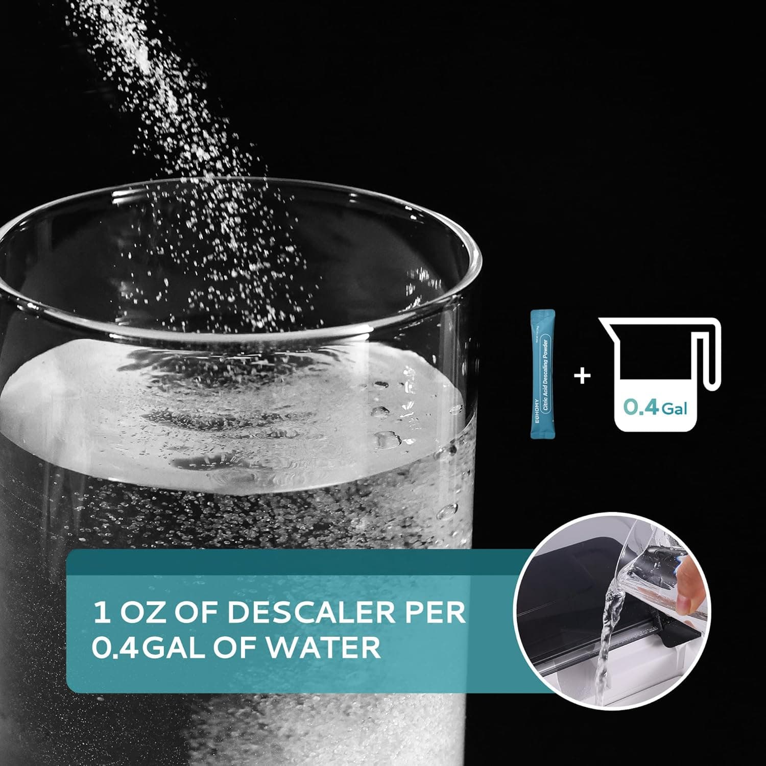 Limpiador y Desincrustante para Fabricador de Hielo EUHOMY | 4 Usos y Empacado Individualmente | Limpiador de Máquina de Hielo con Ácido Cítrico Orgánico - Image 5