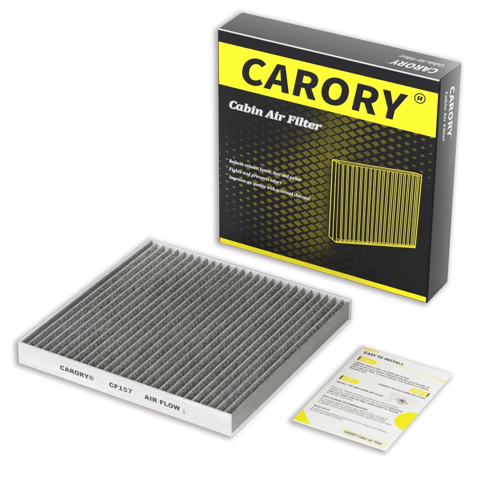 Cabin Air Filter w/Activated Carbon for Toyota Camry, Corolla, RAV4, Prius, Highlander, Sienna, Venza, Crown, Lexus ES350, ES300h, NX250, RX350, RX450h, Subaru Outback, Mazda CX9 and More CF157