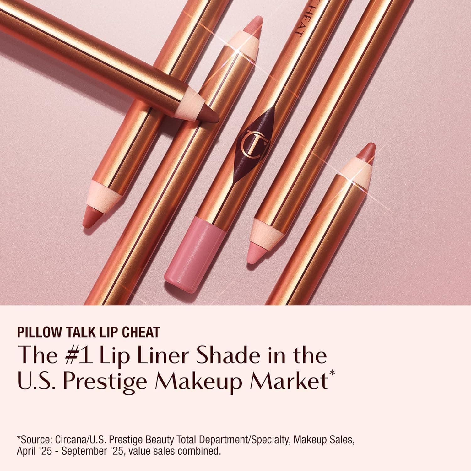 Charlotte Tilbury Lip Cheat Lip Liner Pencil - Gives Lips a Fuller-Looking, Defined Pout - Enriched with Jojoba Oil & Hyaluronic Acid - Waterproof, Smudge-Proof & Transfer-Proof Pillow Talk Fair - cool-toned pink - Image 3