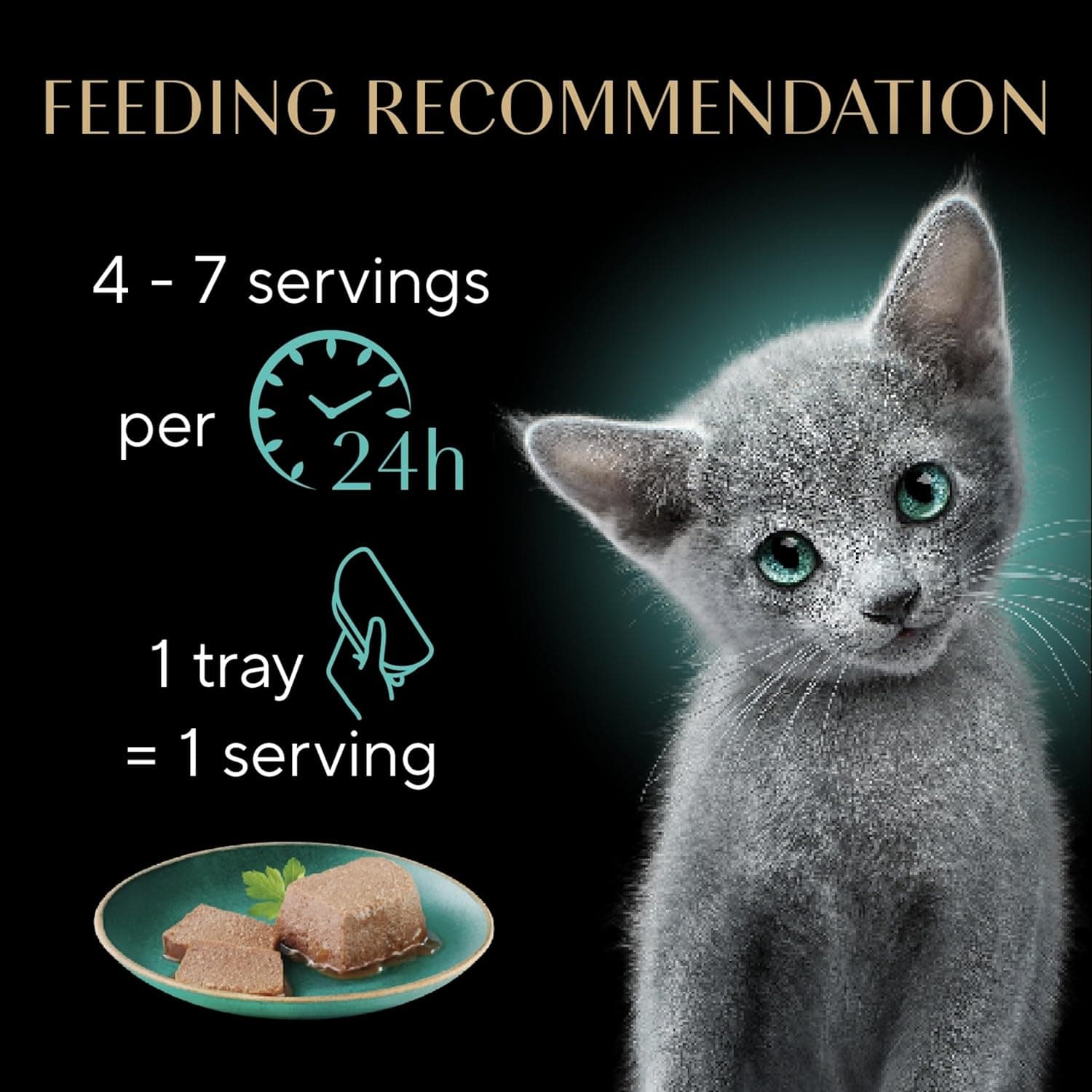 Sheba Perfect Portions Kitten Wet Cat Food Pate Chicken Entree, Salmon Entree, and Turkey Entree, 2.6 oz. Twin-Pack Trays (24 Count, 48 Servings) Chicken, Salmon & Turkey 24 Count (Pack of 1) - Image 7