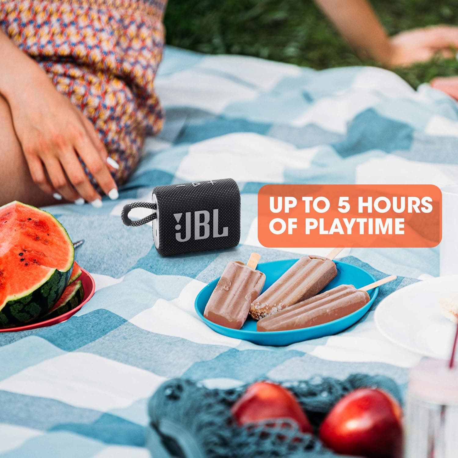 JBL Go 3 - Altavoz Mini Bluetooth Portátil, gran audio y graves potentes, impermeable y a prueba de polvo IP67, 5 horas de tiempo de reproducción, sp - Image 5