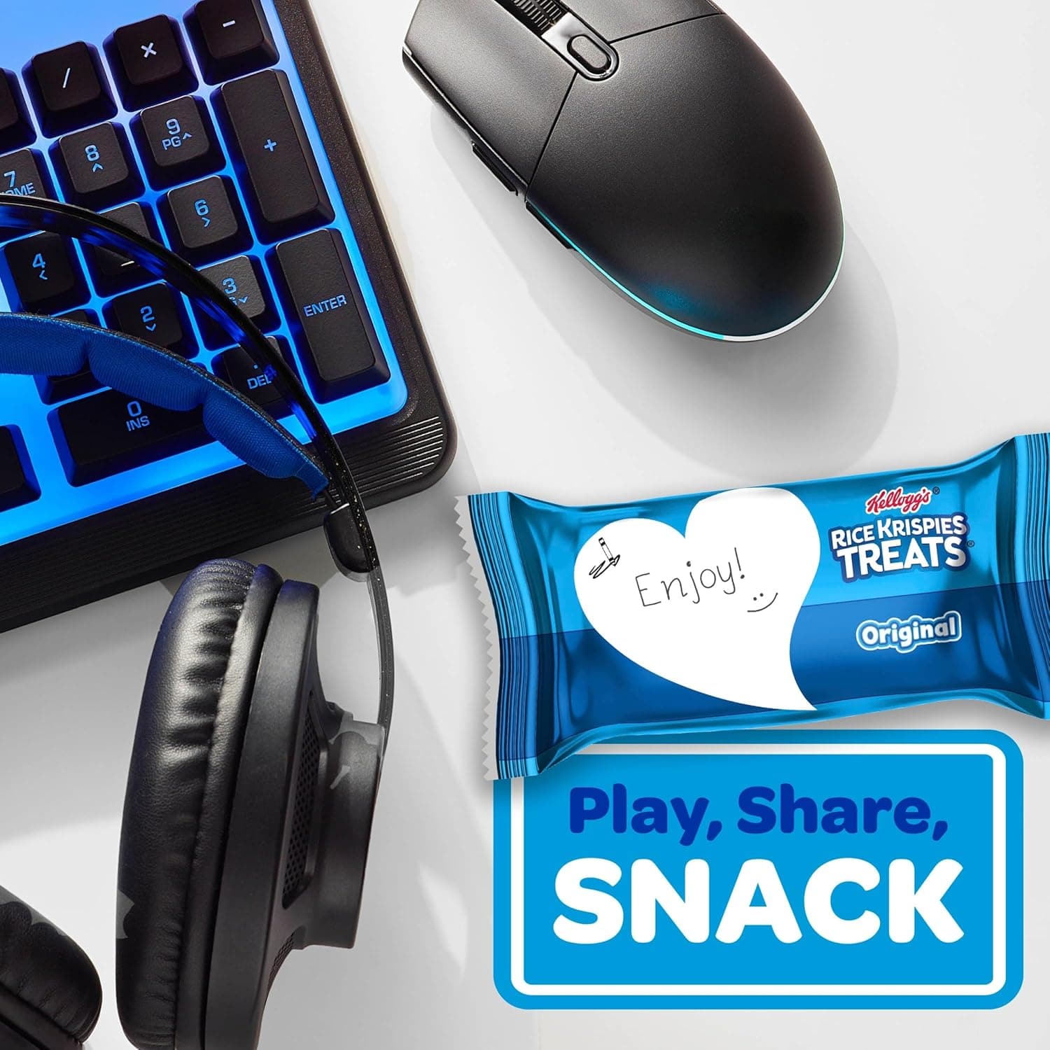 Rice Krispies Treats Crispy Marshmallow Squares, Kids Snacks, Snack Bars, Original, 31.2oz Box (40 Bars) - Image 7