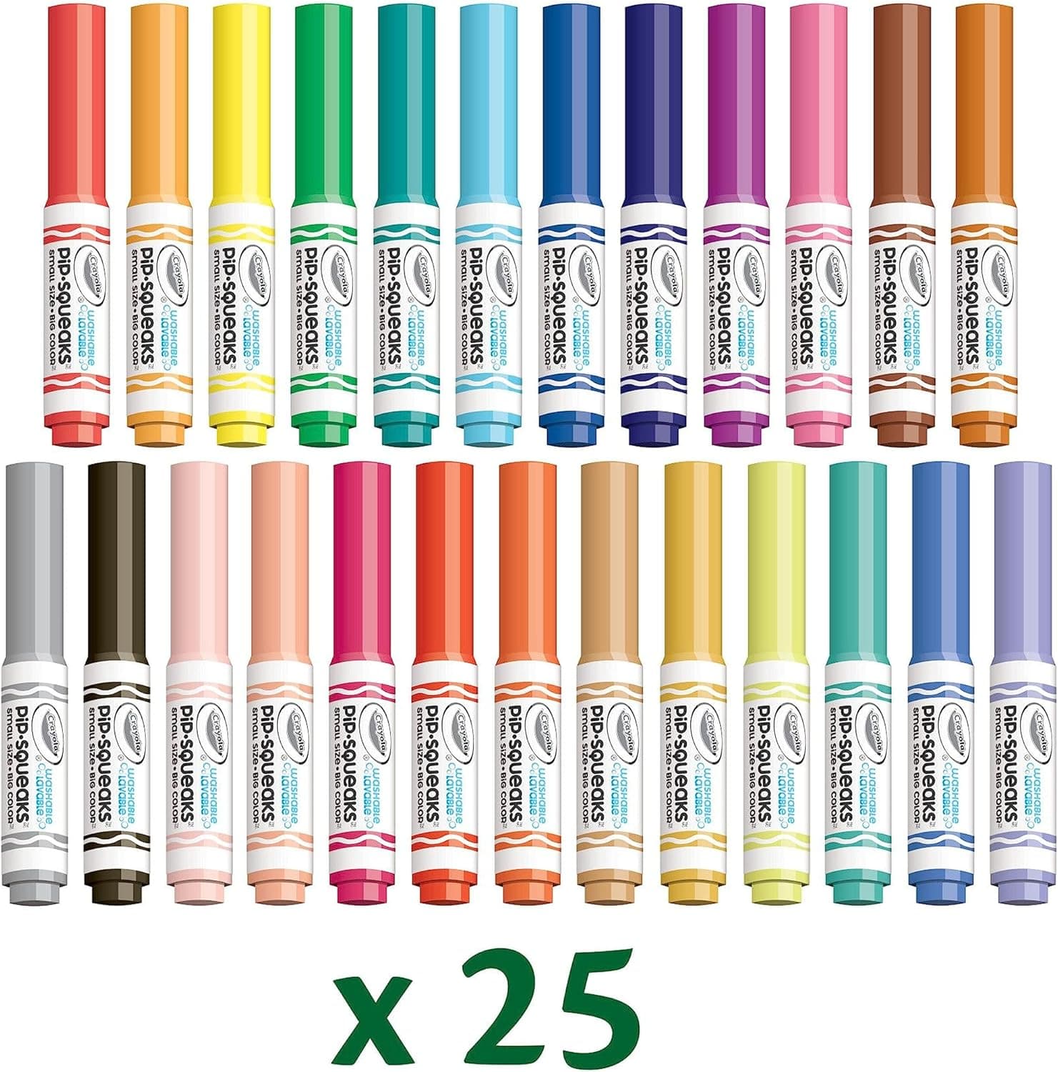 Crayola Pip-Squeaks Washable Marker Set (65ct), Holiday & Christmas Gifts for Kids, Coloring Set, Art Supplies for Kids, Drawing & Craft Kit, Travel Activity, 4+ Pip Squeak Markers - Image 4