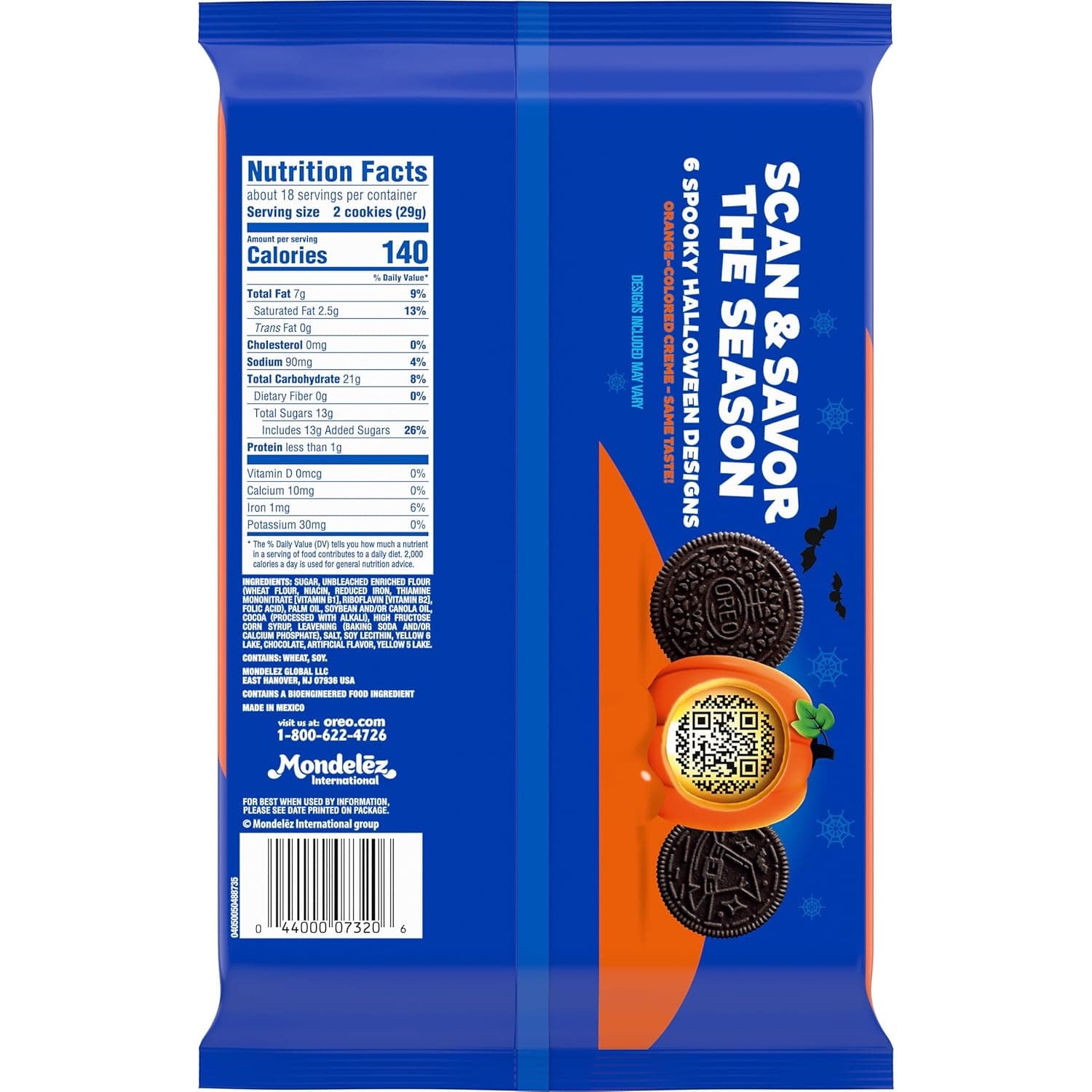 OREO Orange Creme Chocolate Sandwich Cookies, Limited Edition, Halloween Cookies, 18.71 oz Orange crème chocolate sandwich 18.71 Ounce (Pack of 1) - Image 14