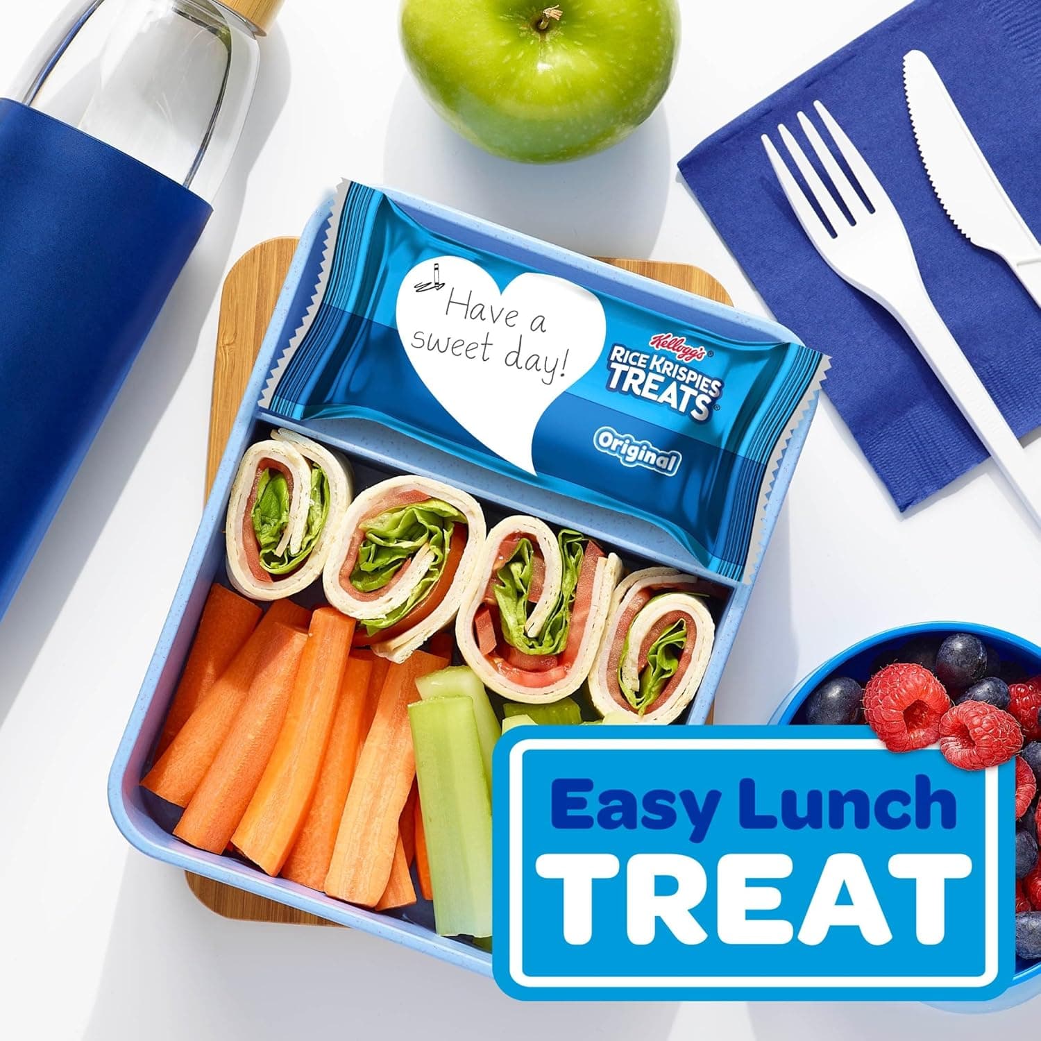 Rice Krispies Treats Cuadrados Crujientes de Malvavisco, Snacks para Niños, Barras de Snack, Original, Caja de 31.2oz (40 Barras) - Image 8