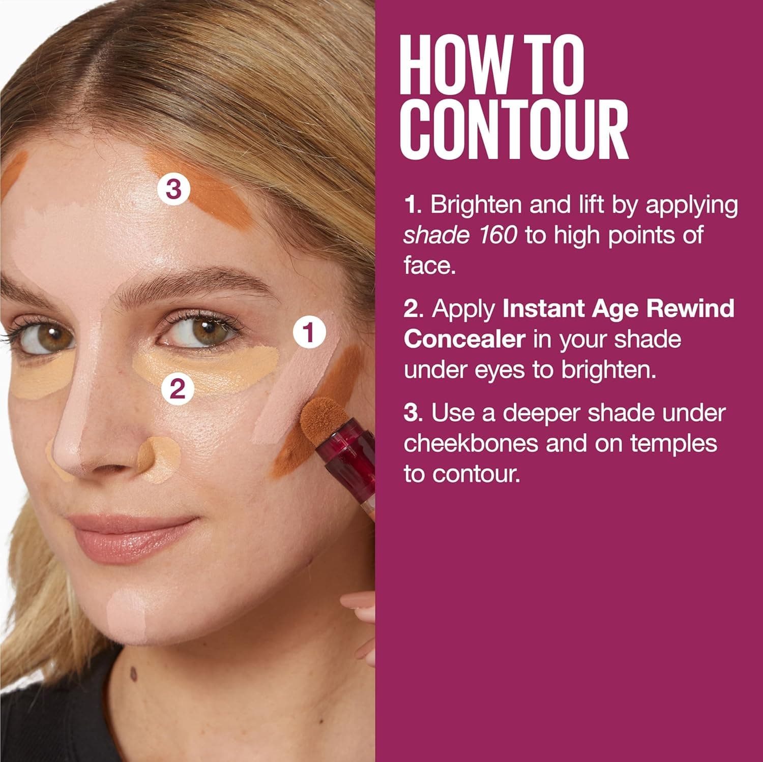 Maybelline Instant Age Rewind Eraser Dark Circles Treatment Multi-Use Concealer, 110, 1 Count (Packaging May Vary) 110 0.2 Fl Oz (Pack of 1) - Image 8