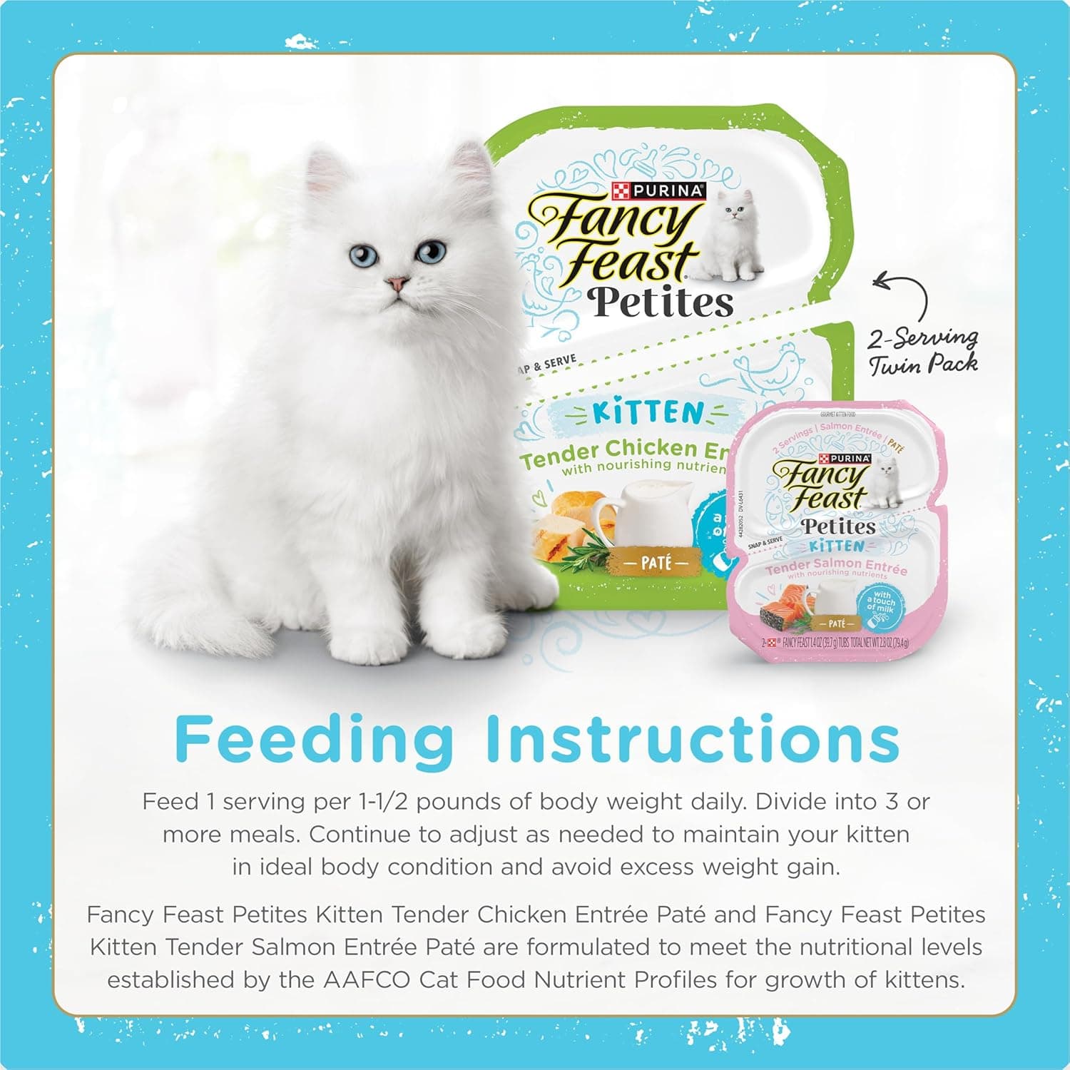 Fancy Feast Purina Petites Kitten Tender Pate Gourmet Wet Kitten Food Variety Pack - 12 ct. Tub - Image 10