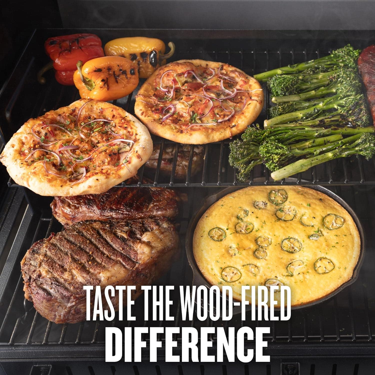 Traeger Grills Woodridge Pro Electric Wood Pellet Grill and Smoker, 970 Sq. In., Outdoor Pellet Smoker Grill with Digital Sensor and Side Shelf, Wi-FIRE Technology, Super Smoke Mode, TFB97JLH - Image 3