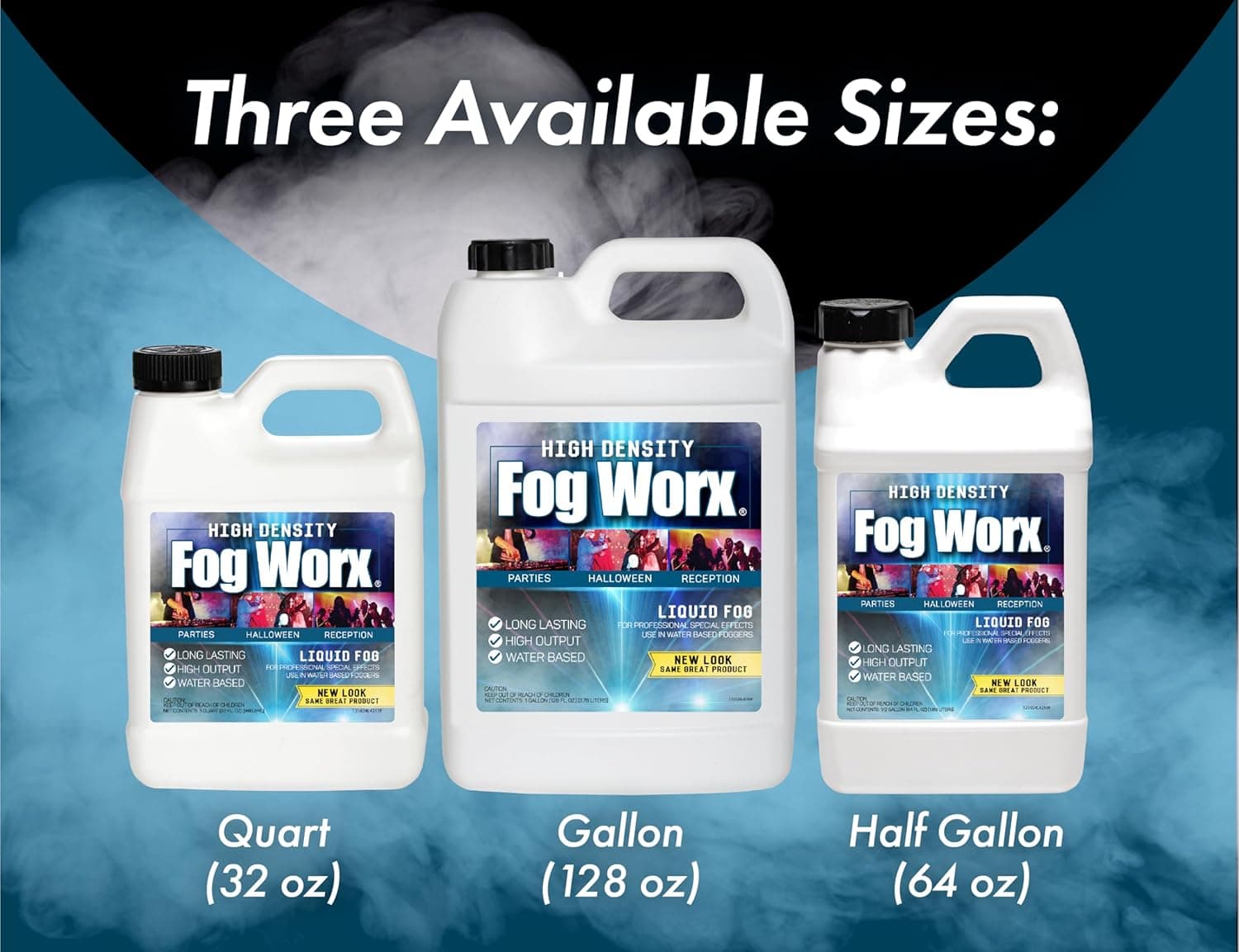FogWorx Extreme High Density Fog Juice - Quart – 32 Fluid Ounces of Long Lasting, High Output, Odorless Water Based Machine Fluid for 400 to 1500 Watt Machines HD Quart - Image 7