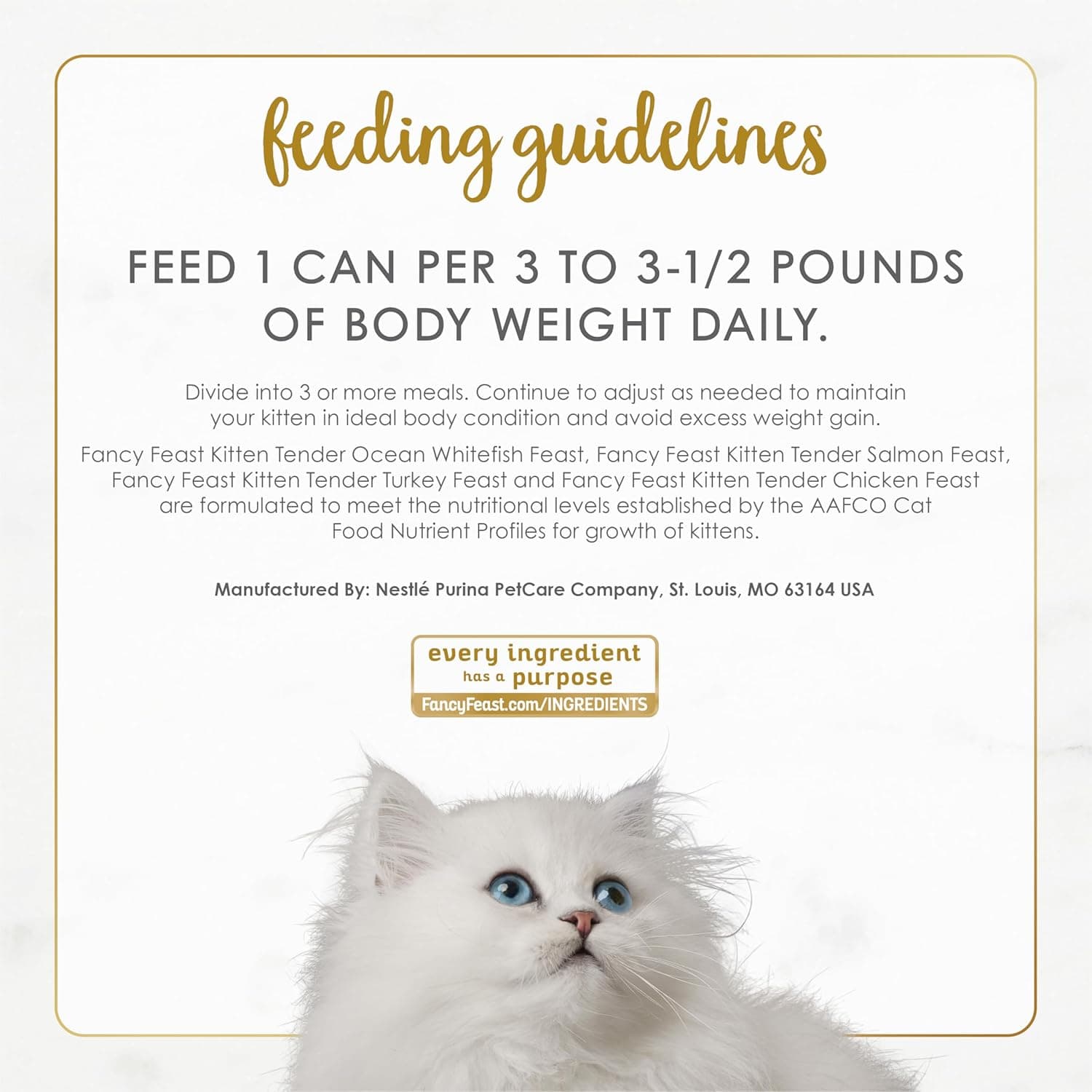 Purina Fancy Feast Tender Ocean Whitefish, Turkey, Chicken and Salmon Feasts Wet Kitten Food Variety Pack - (Pack of 24) 3 oz. Boxes - Image 11