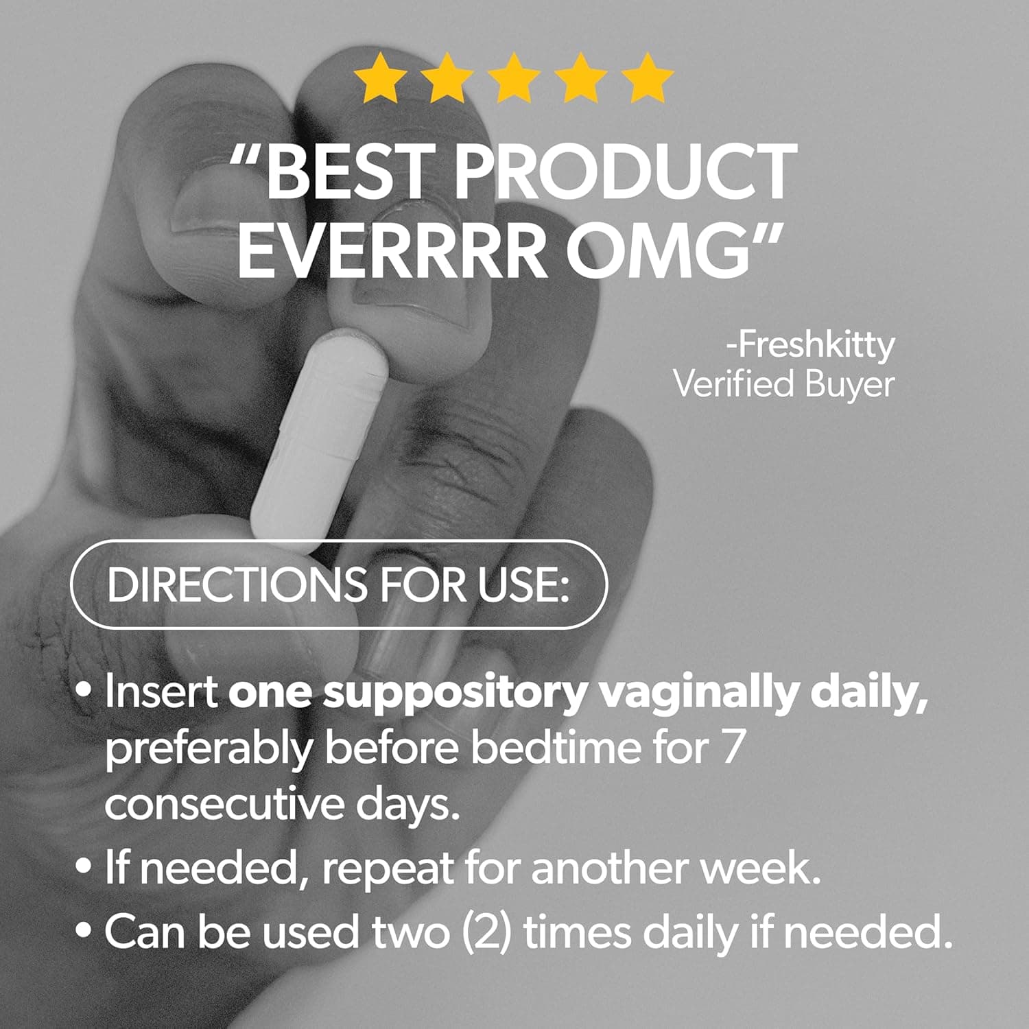 AZO® Boric Acid Vaginal Suppositories, Helps Support Odor Control and Intimate Health with Clinically Studied Boric Acid, Non-GMO, 30 Count 30 Count (Pack of 1) 1 Month Supply - Image 7