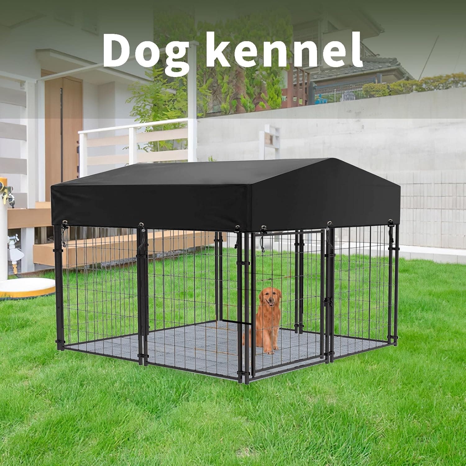 Fast-Drying Outdoor Decking for Garden, Kennel, Storage Shed, Basement, Garage, Patio, Bathroom, 10 PCS 12''x12''x0.59'' Heavy-Duty Interlocking Decking Tiles, Maximum Bearing Capacity up to 6613 LBs 12''x12''x0.59'' 10 pcs Grey - Image 6