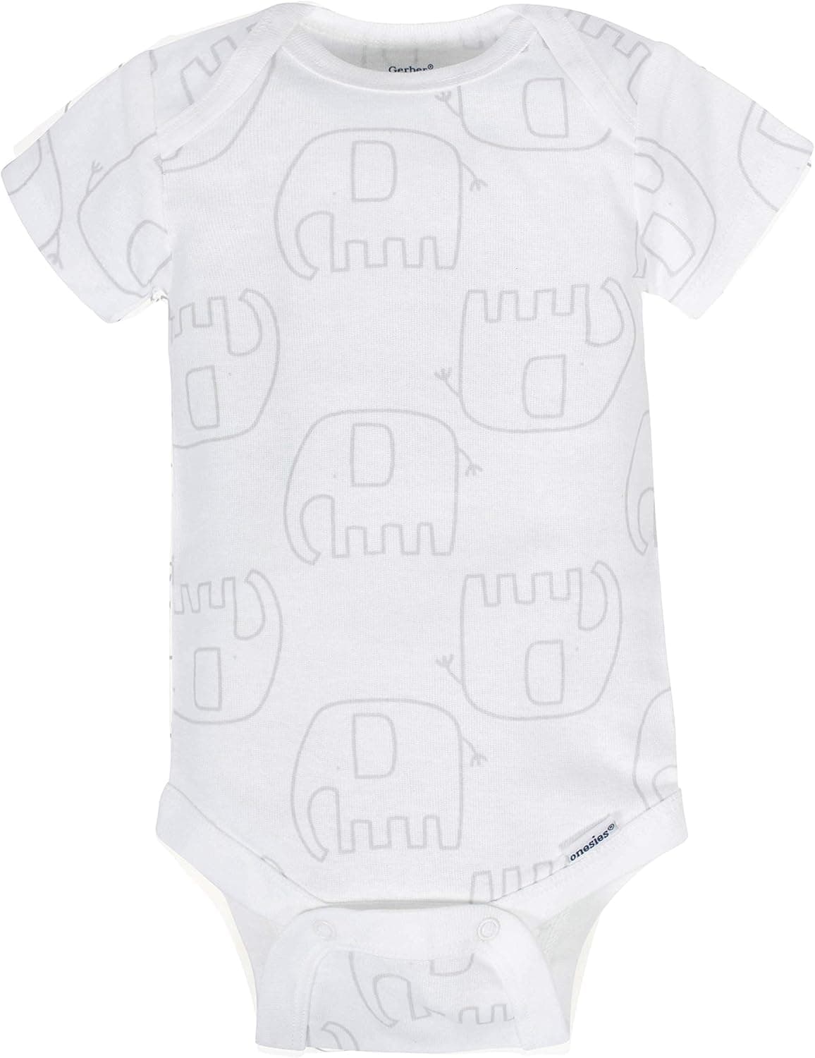 Gerber unisex-baby 8-pack Short Sleeve Onesies Bodysuits 0-3 Months Animals Green - Image 4