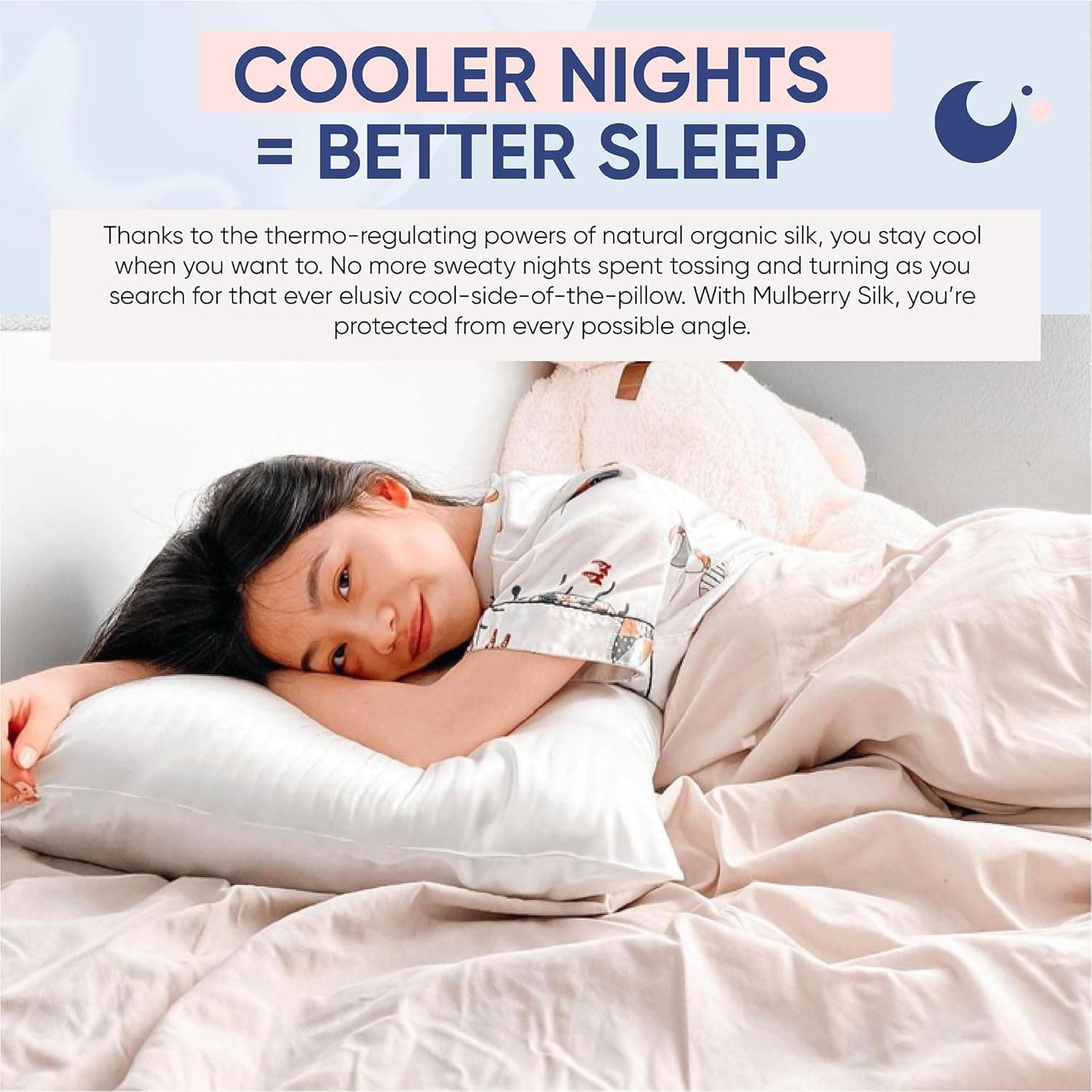 Blissy Silk Pillowcase - 100% Pure Mulberry Silk - 22 Momme 6A High-Grade Fibers - Silk Pillow Cover for Hair & Skin - Regular, Queen & King (Blissy White, Standard) Blissy White Standard - Image 9