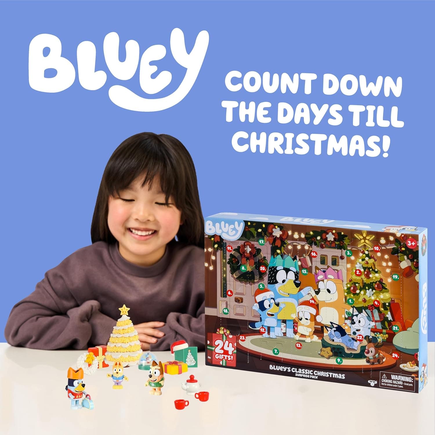 Bluey Toys for Girls and Boys, 24 Days of Surprises, Kids Advent Calendar w/Accessories, Stickers & Mini Christmas Tree Advent Calendar - Amazon Exclusive - Image 3