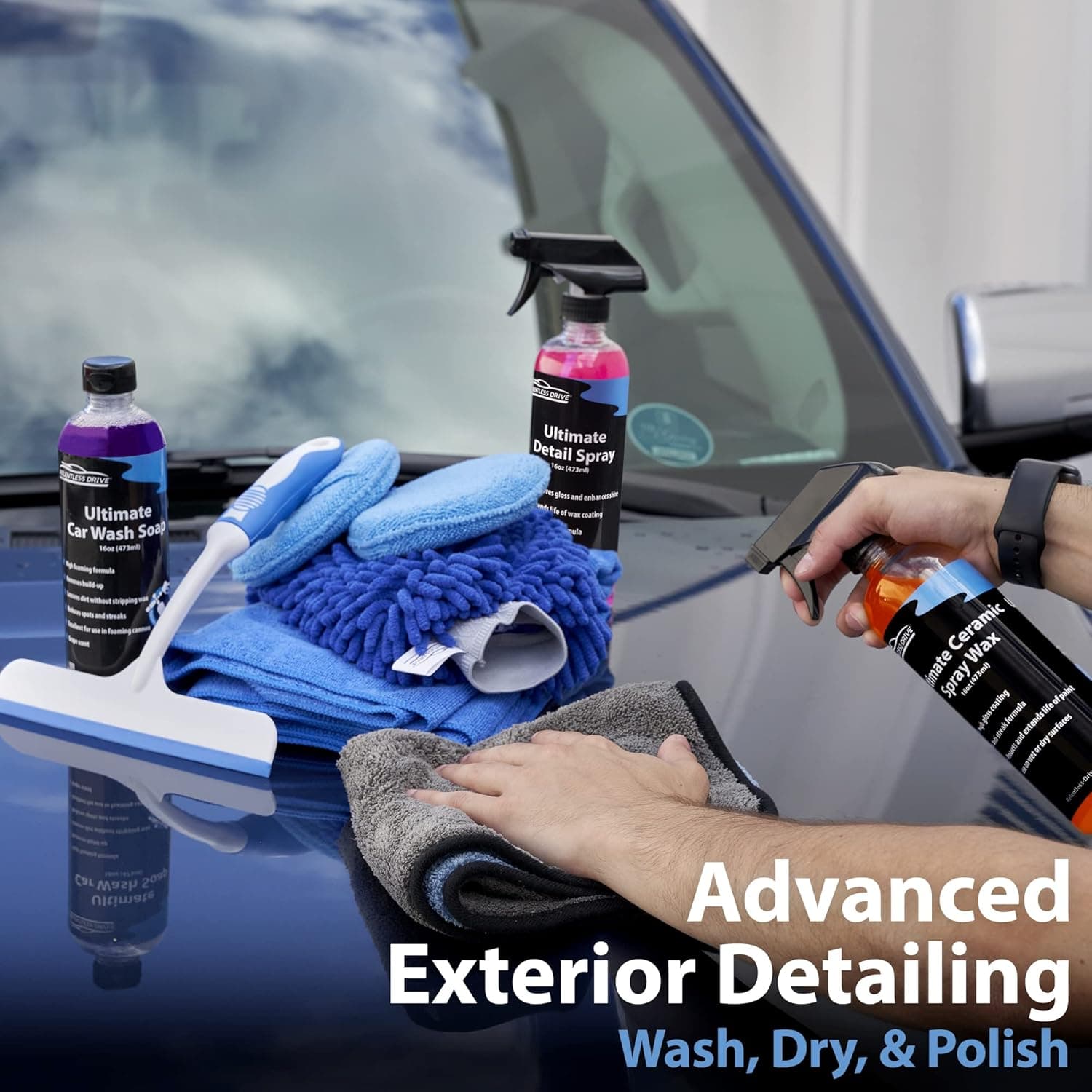 Relentless Drive Car Wash Kit (20pc) - Car Detailing & Car Cleaning Kit - Complete Car Wash Kit with Bucket - Car Wash Supplies Built for The Perfect Car Wash - Image 5