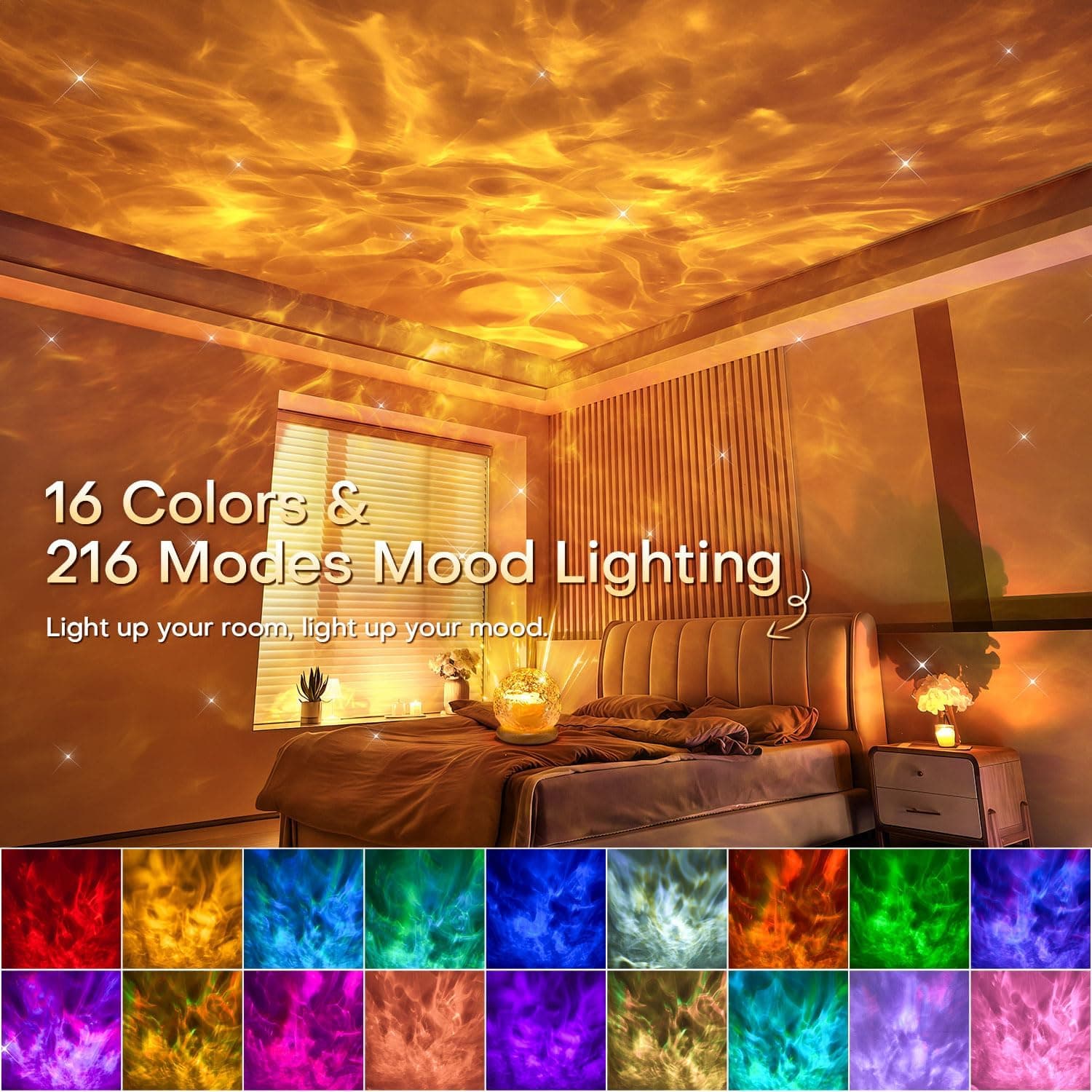 Ambient Lighting, 16 Colors Led Lights for Bedroom, Gift Ideas, Room Decor - Image 3
