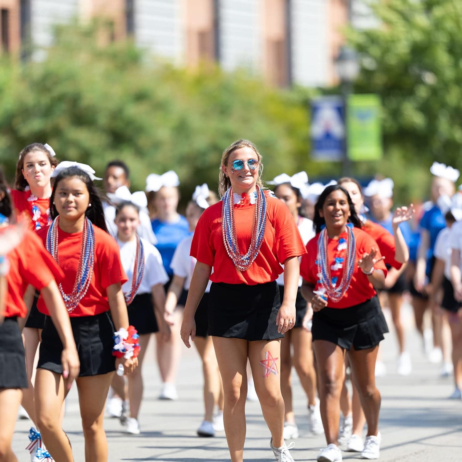 4th of July Party Favors, 12PCS Veterans Day Necklaces Bulk, Fourth of July Red Blue Silver Beads Necklace, Veterans Day Patriotic Beads Bulk for Parade Party Celebration Favors Decorations Red White and Blue - Image 6