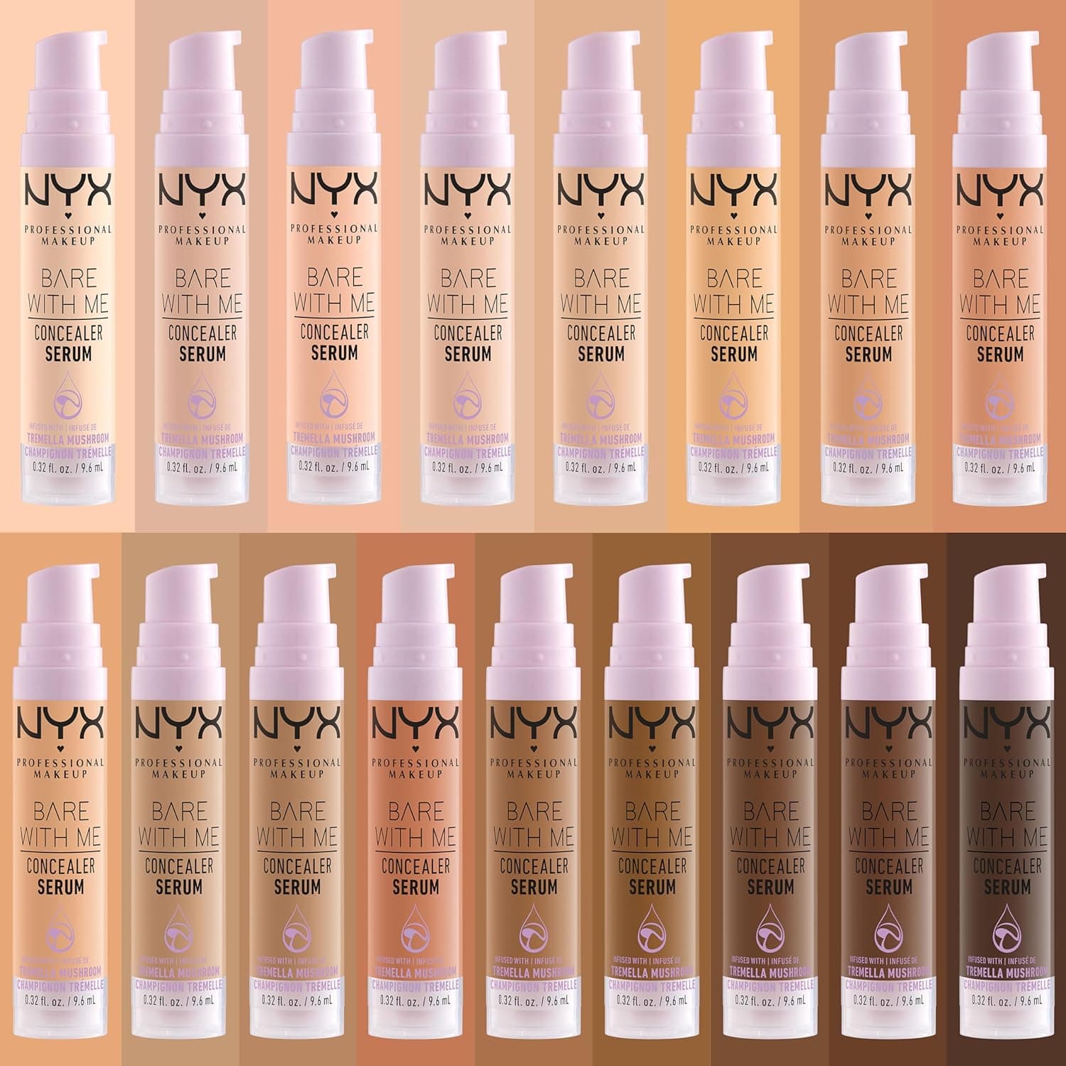 NYX PROFESSIONAL MAKEUP Bare With Me Concealer Serum, Concealer Makeup For Up To 24Hr Hydration - Vanilla 03 Vanilla 0.32 Fl Oz (Pack of 1) - Image 7