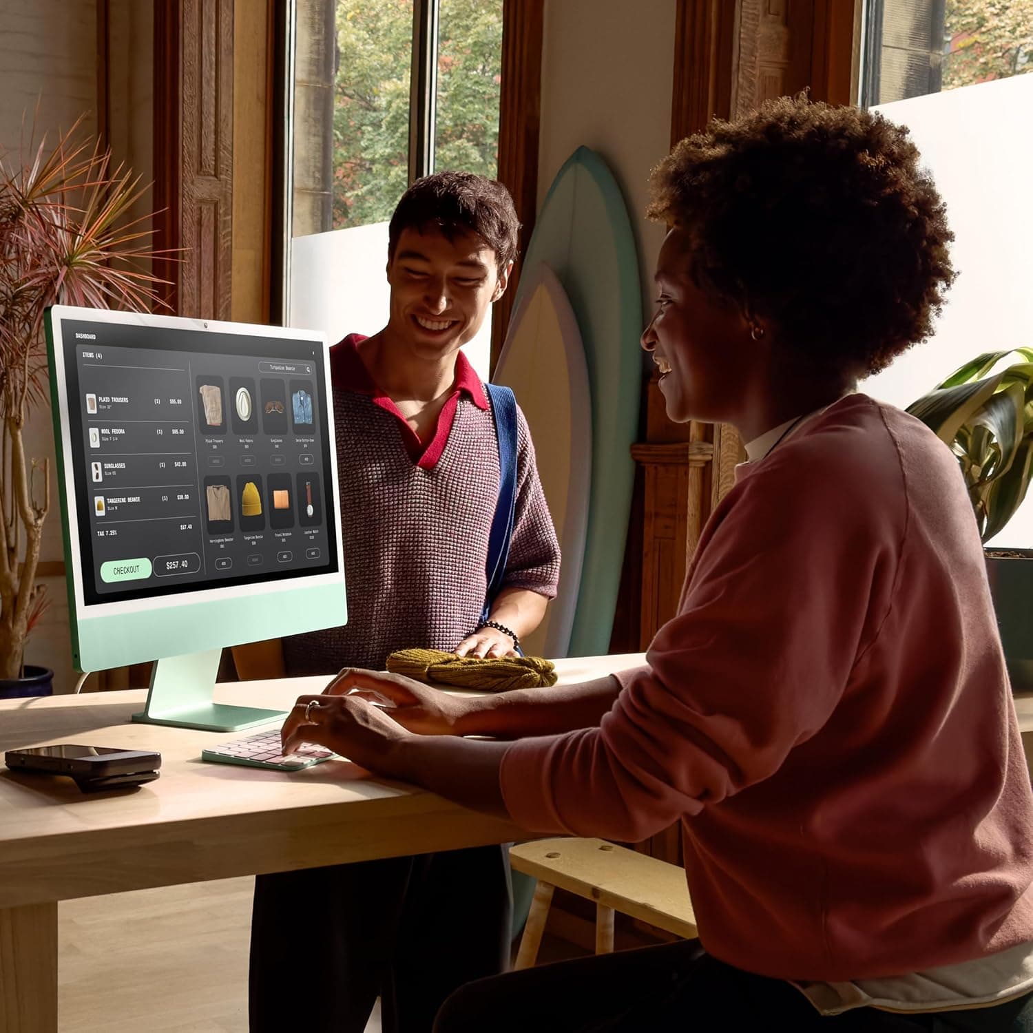 Apple 2024 iMac All-in-One Desktop Computer with M4 chip with 8-core CPU and 8-core GPU: Built for Apple Intelligence, 24-inch Retina Display, 16GB Unified Memory, 256GB SSD Storage; Blue Blue without AppleCare+ - Image 6