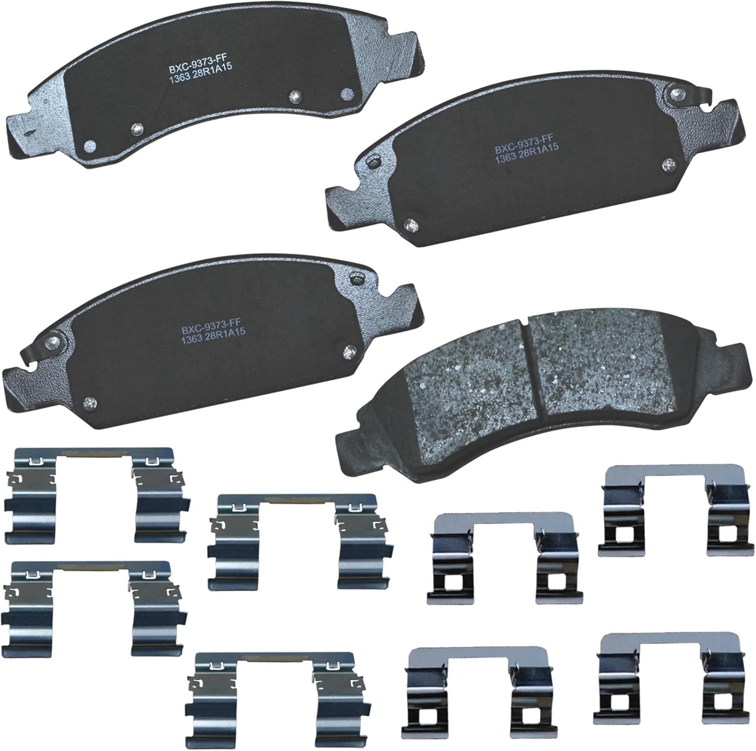 Bendix Premium SBC1363 Ceramic Front Brake Pads for Cadillac Escalade, ESV,EXT,XTS,Chevrolet Avalanche,Cheyenne,Express 1500,Silverado Classic,LD,Suburban,Tahoe,GMC Savana Sierra,Limited,Yukon,XL, - Image 2