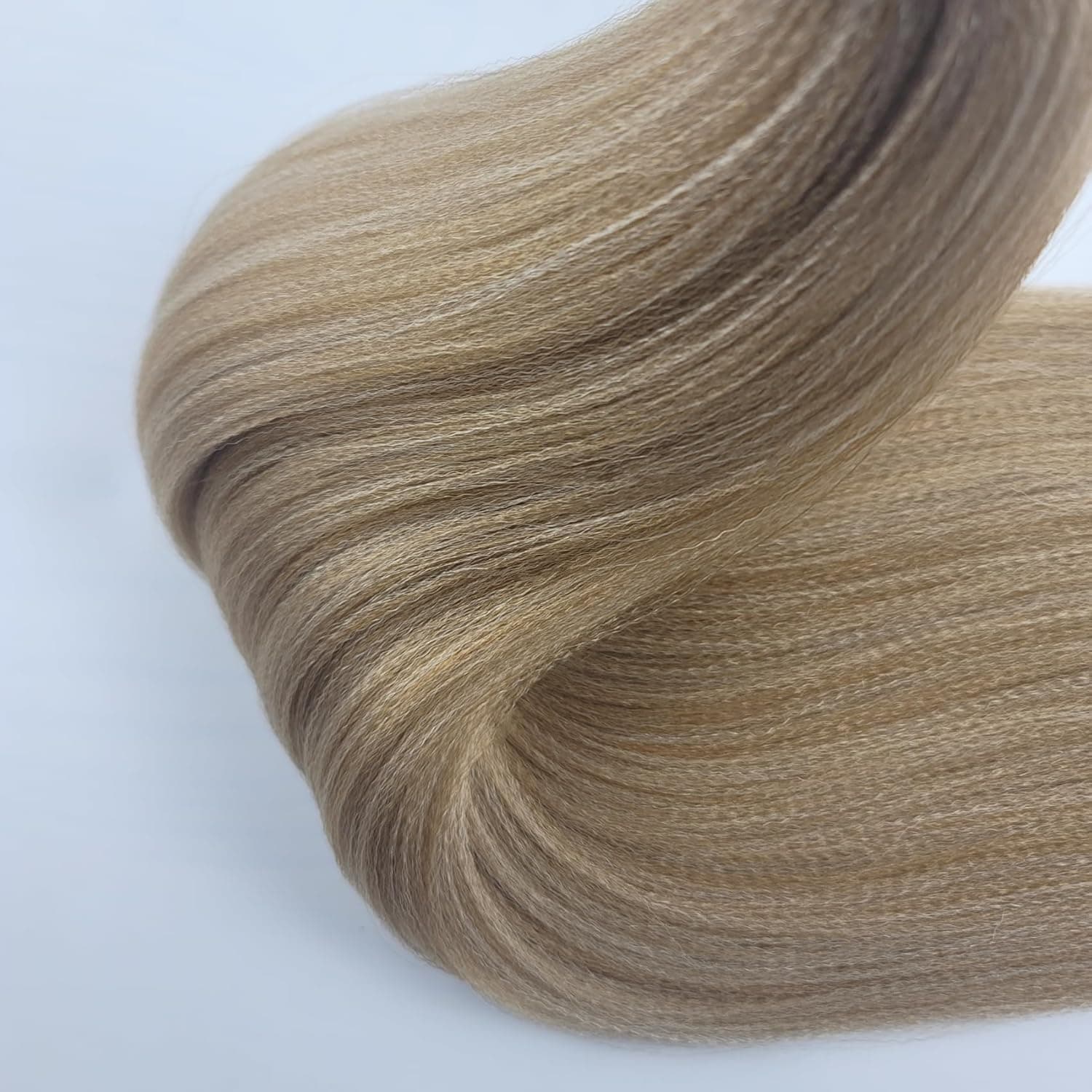 Brown Blonde Braiding Hair Pre stretched Box Braiding Hair Extensions Feed in Braids Pack of 3 Blonde-Brown Blonde - Image 8