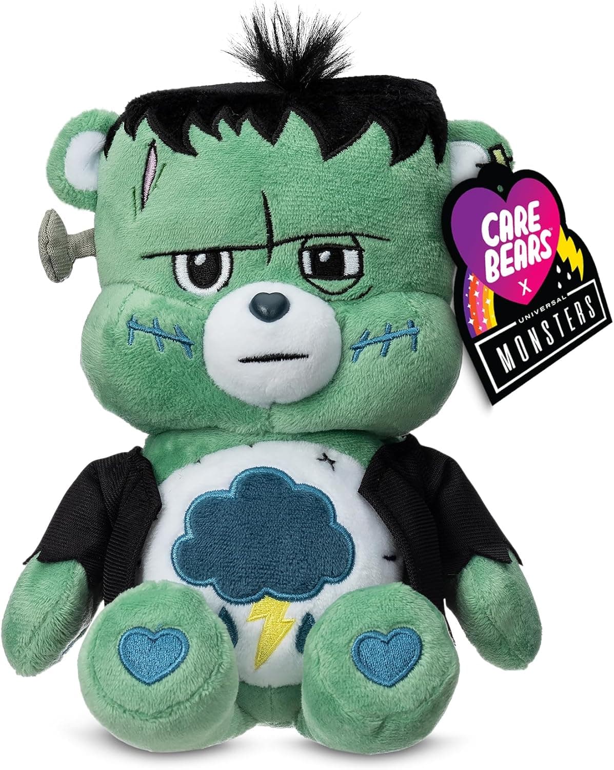 Care Bears Universal Monsters 9" Fun Size Plush - Grumpy as Frankenstein - Soft, Huggable Plushie, Stuffed Animal for Girls and Boys, Ages 4+ - Image 2