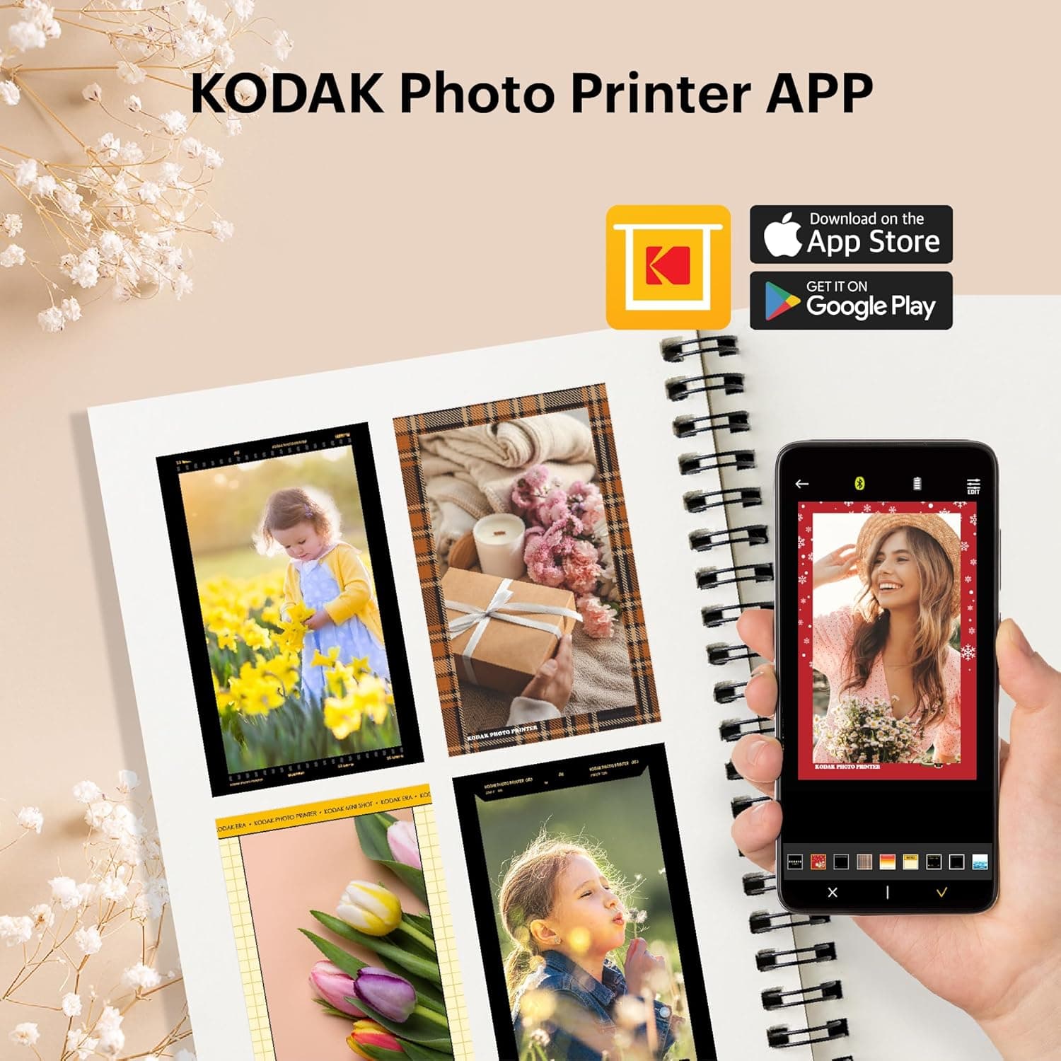 KODAK Mini Shot 2 Retro 4PASS 2-in-1 Instant Digital Camera and Photo Printer (2.1x3.4 inches) Initial 8 Sheets + 60 Sheets Bundle, White White 2x3 Camera + 68 Sheets - Image 11