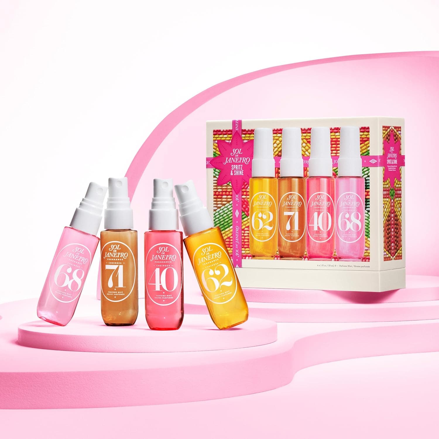 SOL DE JANEIRO Spritz & Shine Cheirosa Perfume Mist Set | Amazon Exclusive | Perfume Mist Discovery Set of 4 | Holiday Gift Set | $48 Value - Image 5