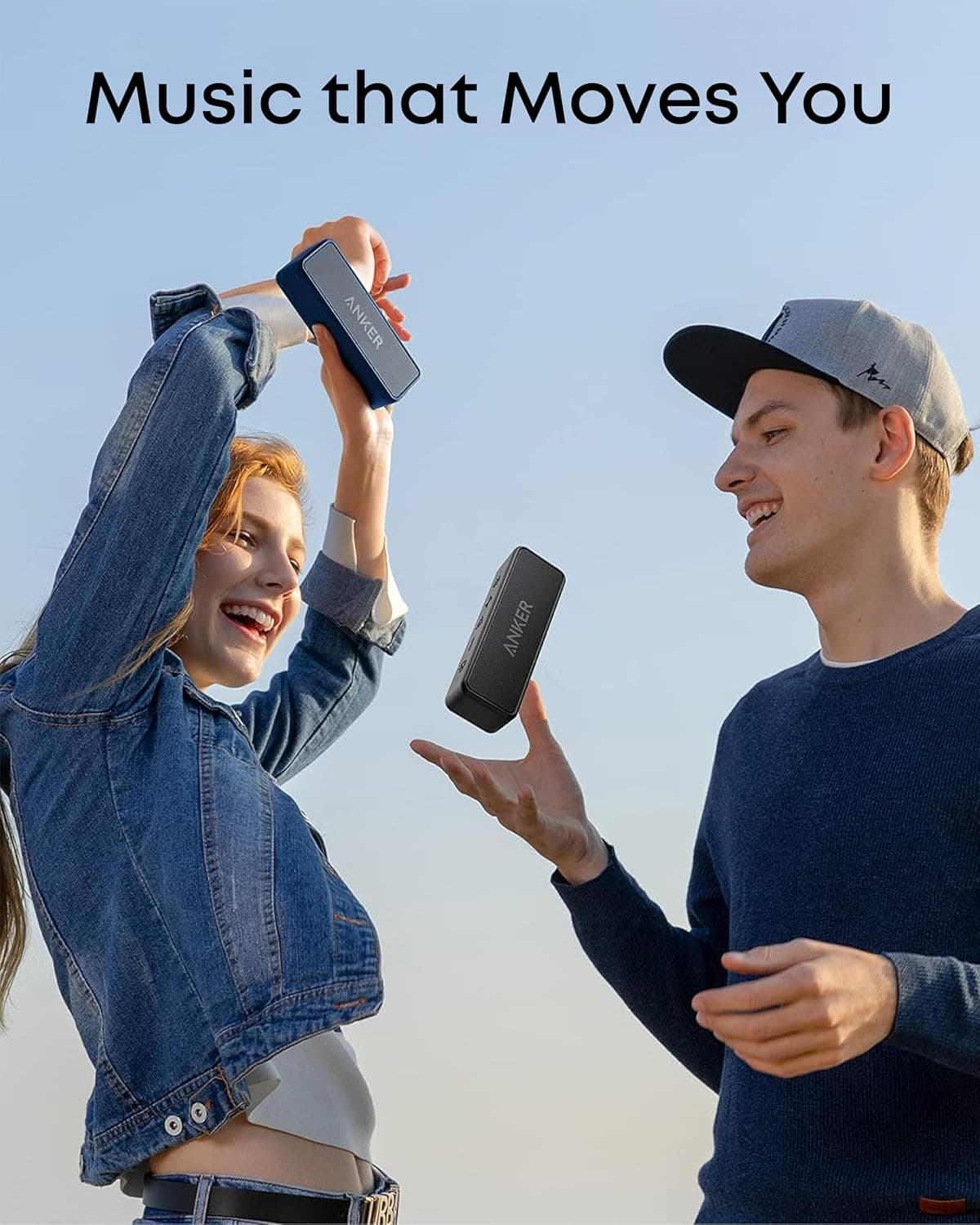 Anker Soundcore 2 Portable Bluetooth Speaker with Stereo Sound, Bluetooth 5, Bassup, IPX7 Waterproof, 24-Hour Playtime, Wireless, Speaker for Home, Outdoors, Travel Black - Image 5