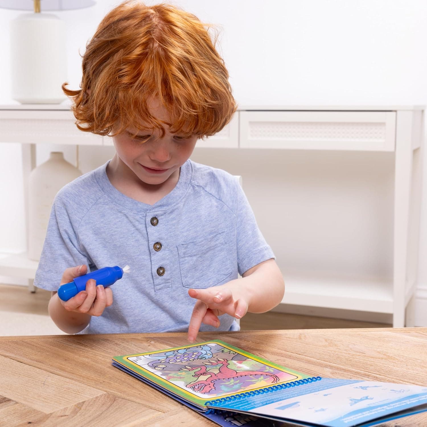 Melissa & Doug On The Go Water Wow! Mess Free Coloring Book, Reusable Water-Reveal Activity Pad, Dinosaurs, Travel Toys, Party Favors, for Toddlers & Kids Ages 3+ - Image 3