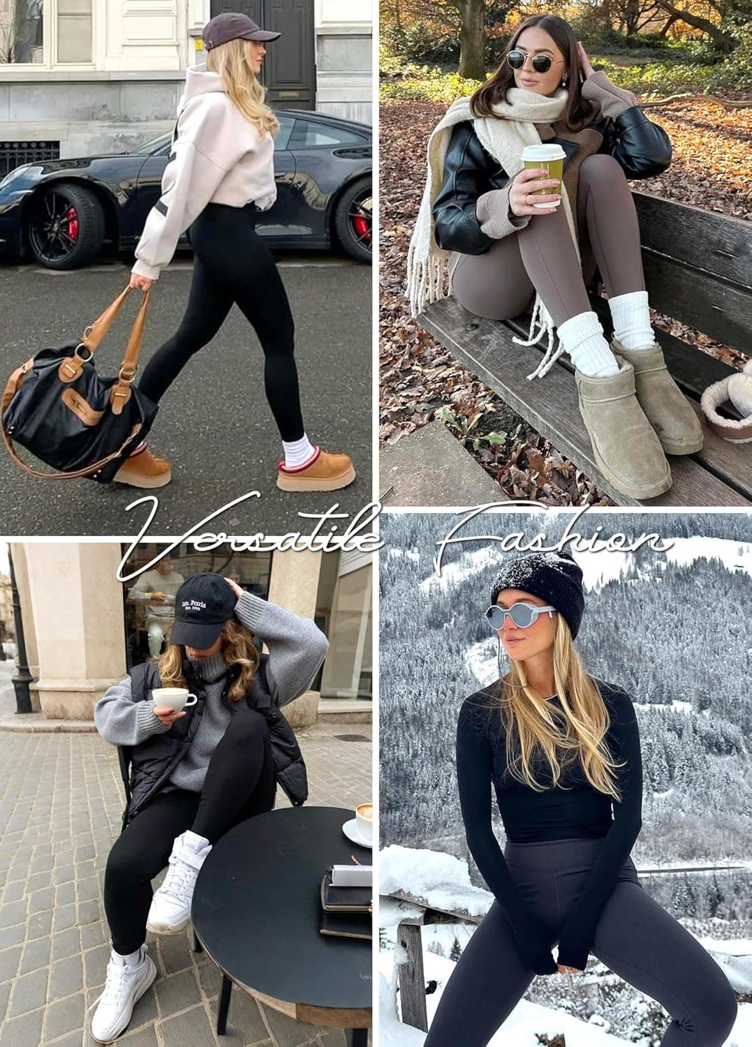 Laite Hebe Leggings for Women - High Waisted Full Length Buttery Soft Yoga Pants for Workout Athletic Daily 01-black Small-Medium - Image 7