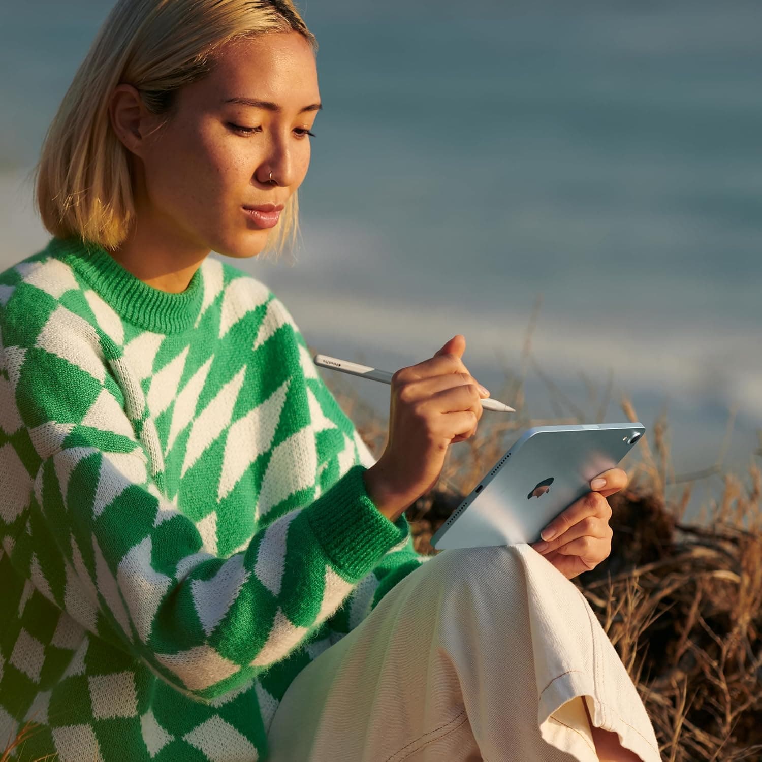 Apple iPad mini (A17 Pro): Apple Intelligence, 8.3-inch Liquid Retina Display, 128GB, Wi-Fi 6E, 12MP Front/12MP Back Camera, Touch ID, All-Day Battery Life — Blue WiFi 128GB Blue Without AppleCare+ - Image 6