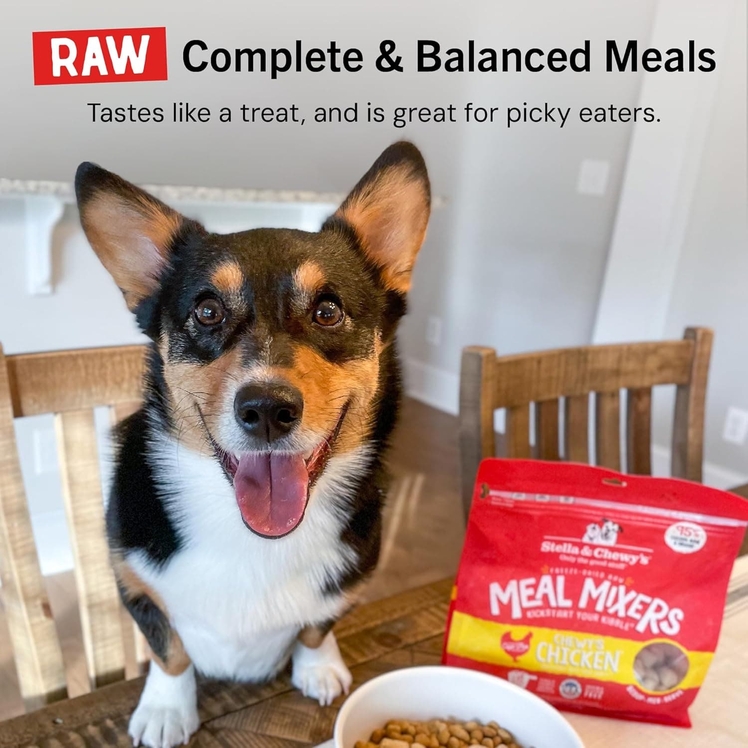 Stella & Chewy's Freeze-Dried Raw Chicken Meal Mixers- Dog Food Topper and Mixer - Made with 95% Cage-Free Chicken, Organs & Bone - Perfect for Picky Eaters - Grain-Free - 3.5oz Chewy's Chicken 3.5 Ounce (Pack of 1) - Image 12