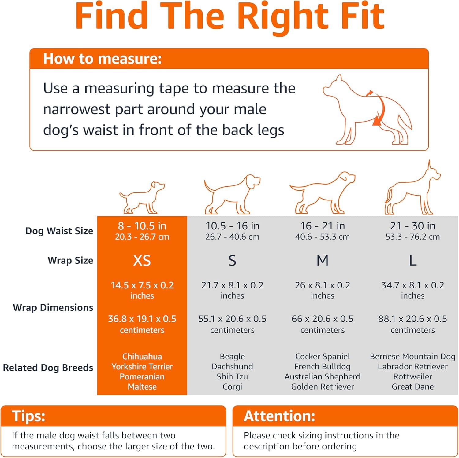 Amazon Basics Male Dog Diapers, 30 Count, X-Small, Ultra Absorbent Disposable Wrap with Secure Fit, Leakproof and Comfortable X-Small(Pack Of 30) - Image 5