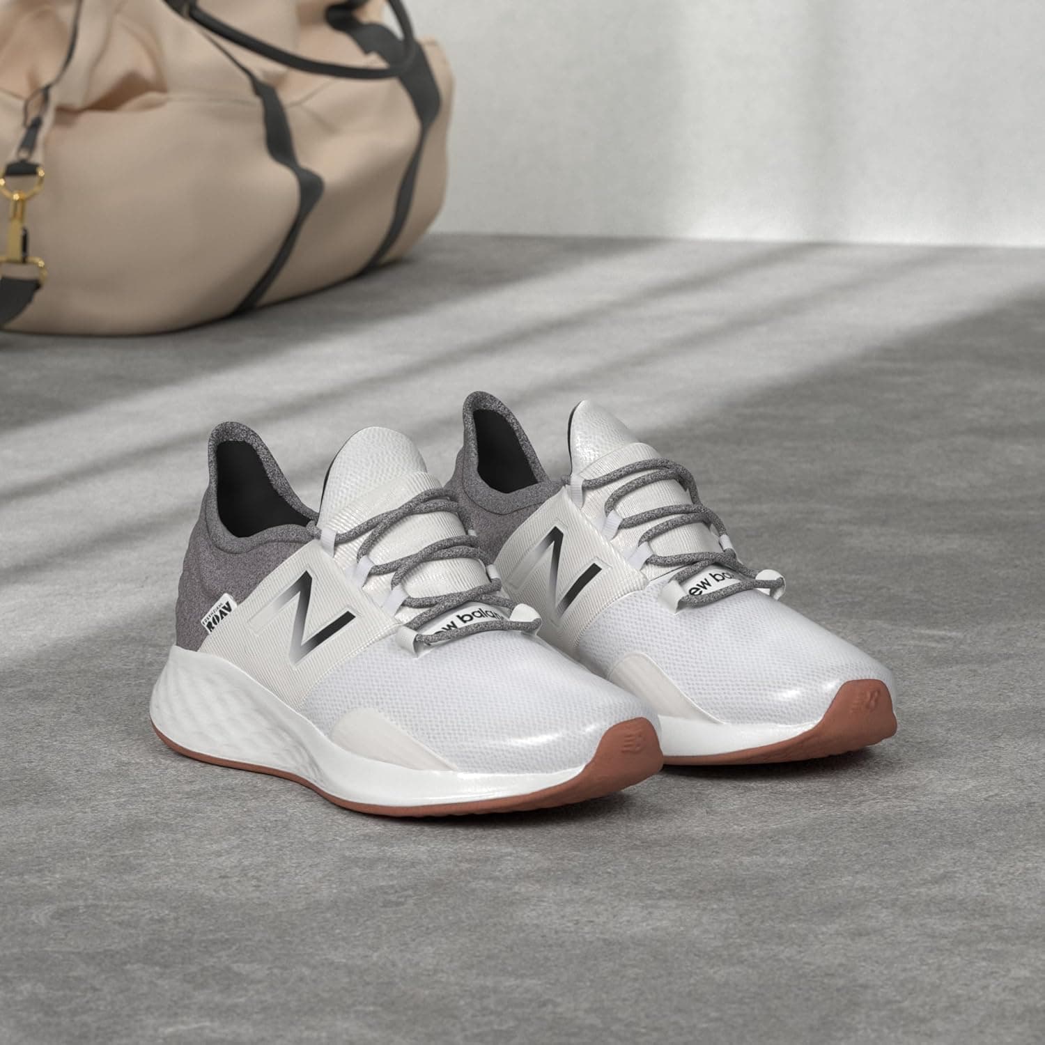 New Balance Women's Fresh Foam Roav V1 Sneaker 8.5 Nb White/Black - Image 3