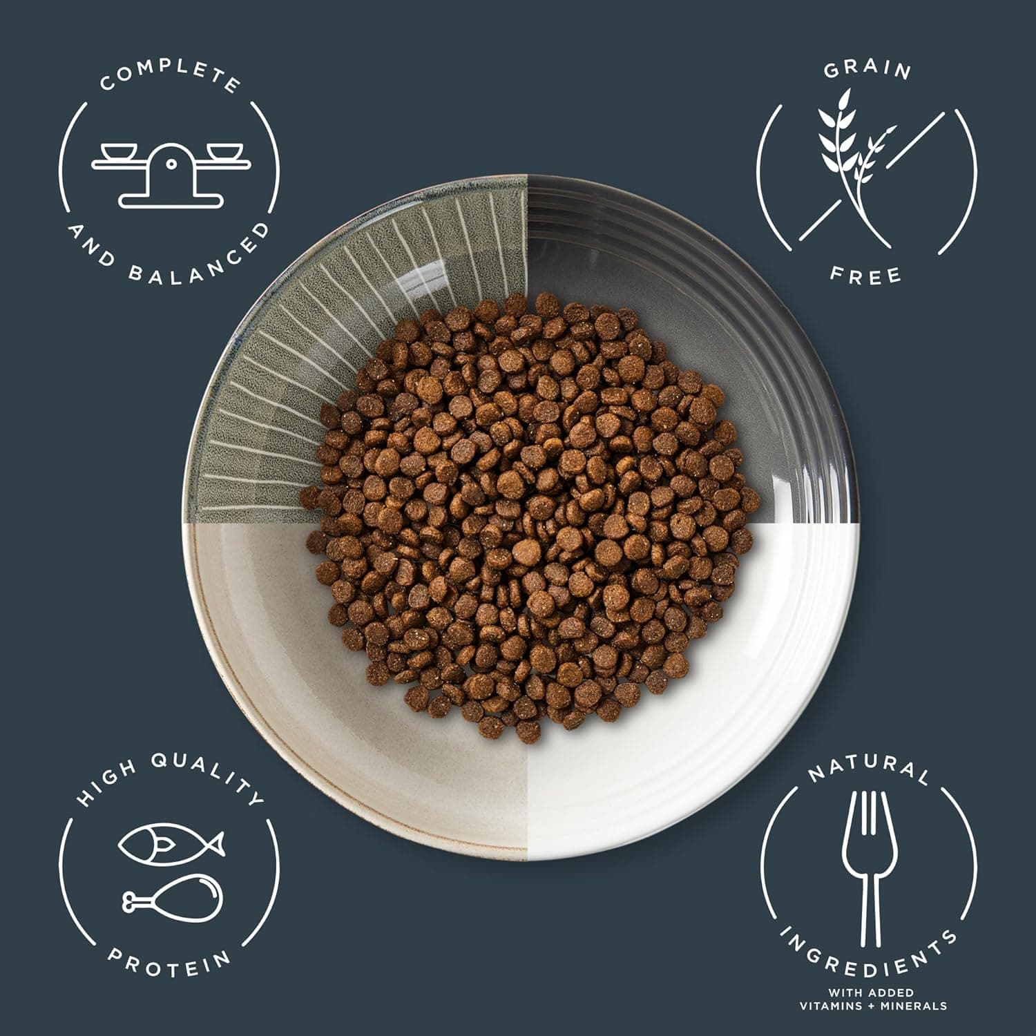 Reveal Natural Dry Kitten Food, High Protein, Grain Free with Added Vitamins & Minerals and DHA, Complete & Balanced Nutrition for Kittens, Chicken Recipe (2.5 Pound Bag) Chicken (Kitten) 2.5 Pound (Pack of 1) - Image 3