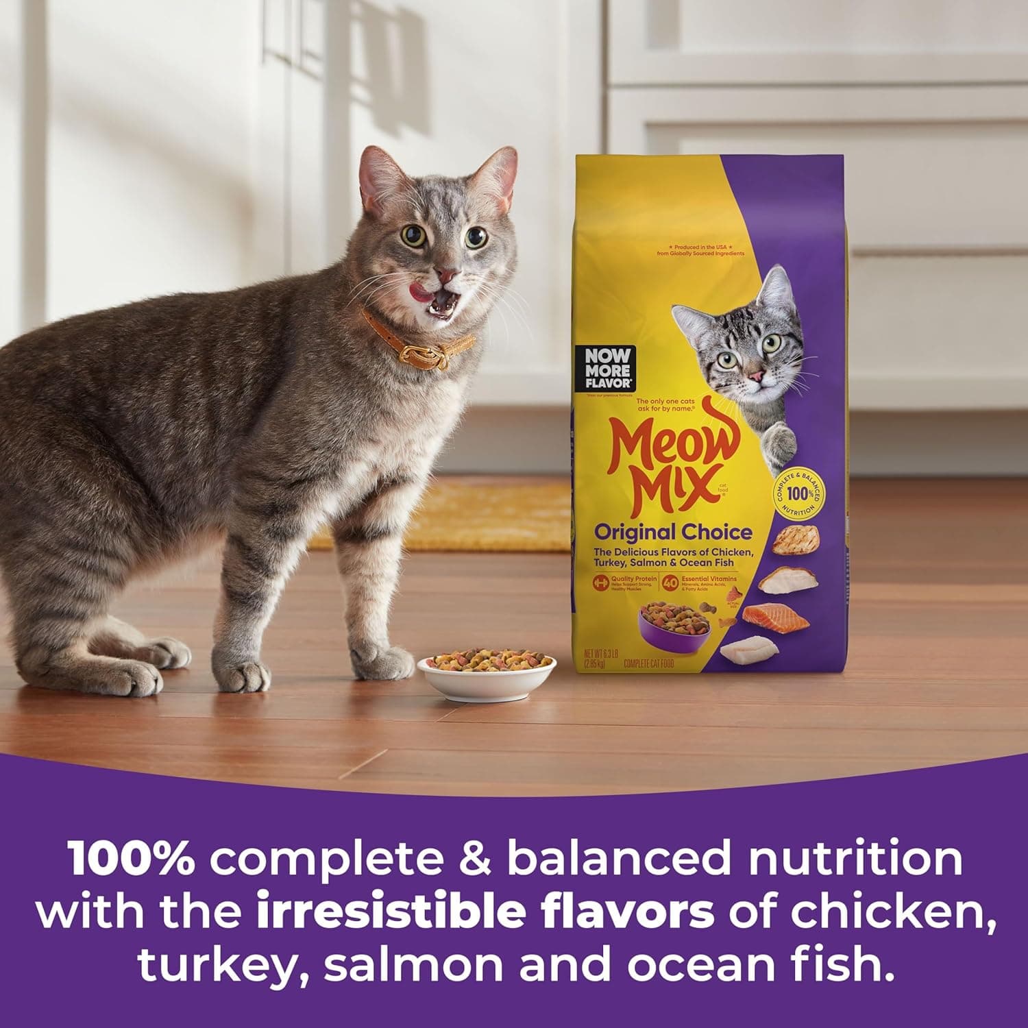 Meow Mix Original Choice Dry Cat Food, 6.3 Pound Bag 6.3 Pound (Pack of 1) - Image 6