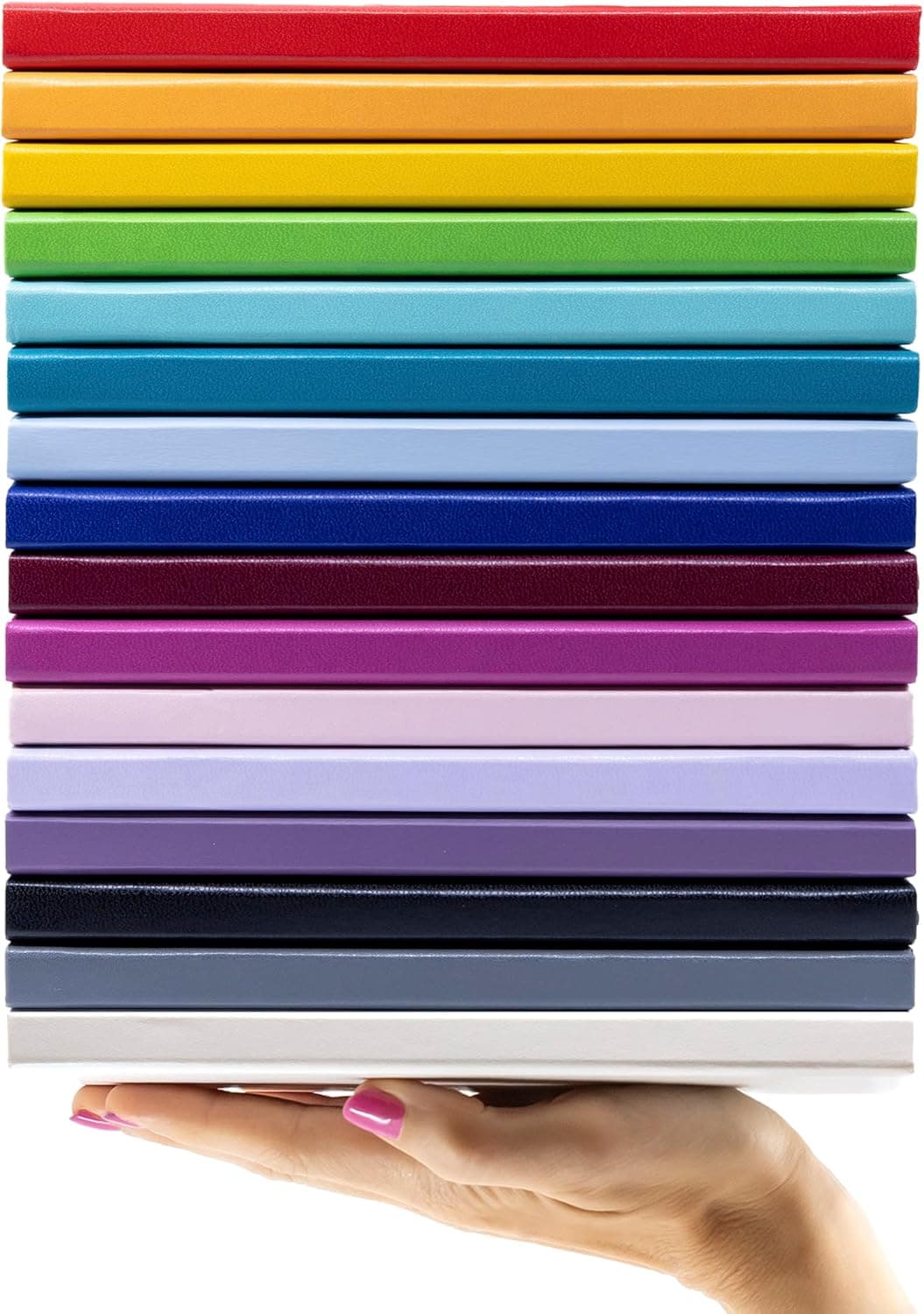 PAPERAGE Lined Journal Notebook, (Black), 160 Pages, Medium 5.6 in x 8 in - 100 GSM Thick Paper – Hardcover Journaling Notebook for Work, School & Note Taking Lined 160 Pages Black - Image 8