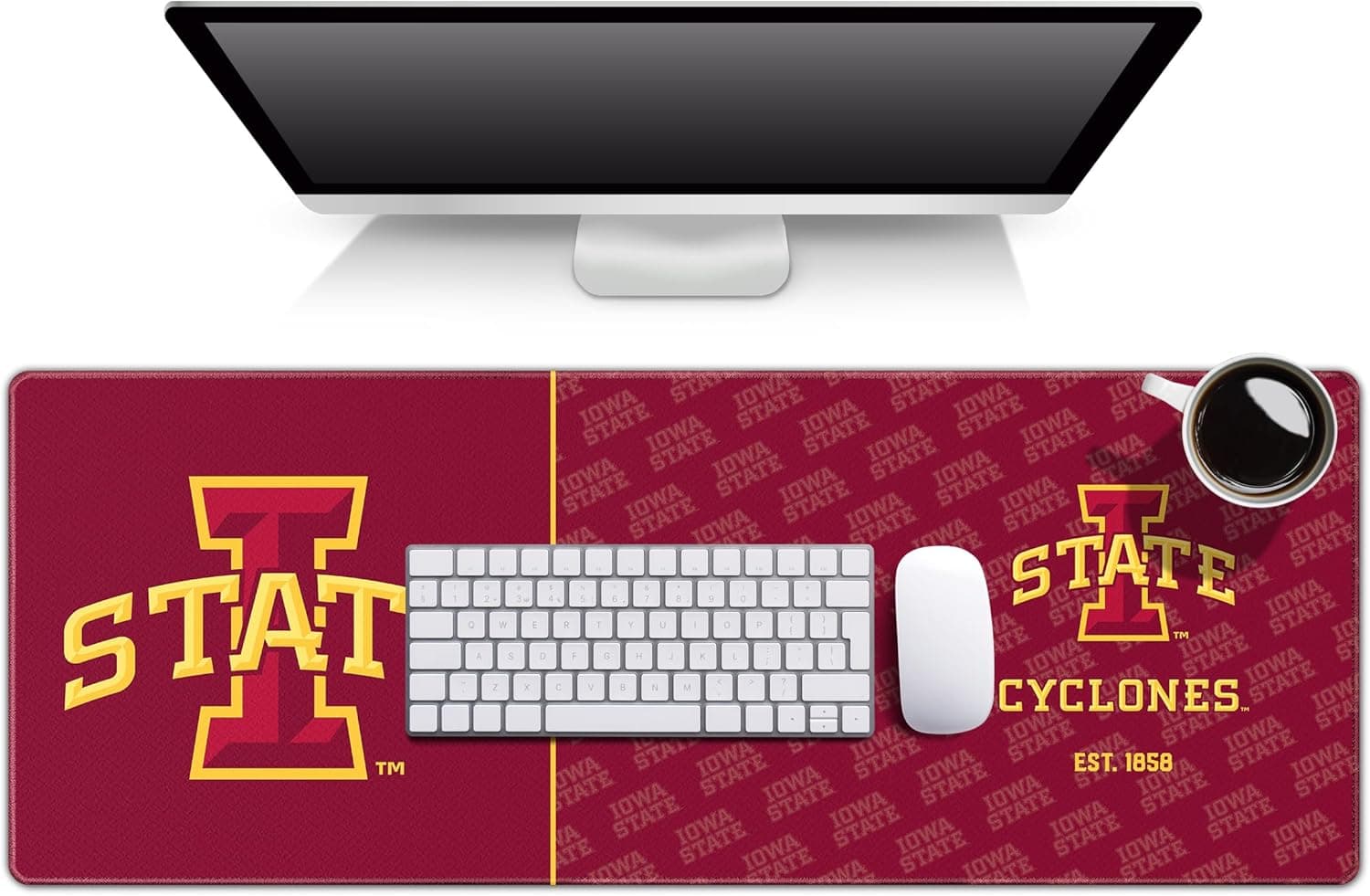 YouTheFan NCAA Iowa State Cyclones Logo Series Desk Pad SMU - Image 2