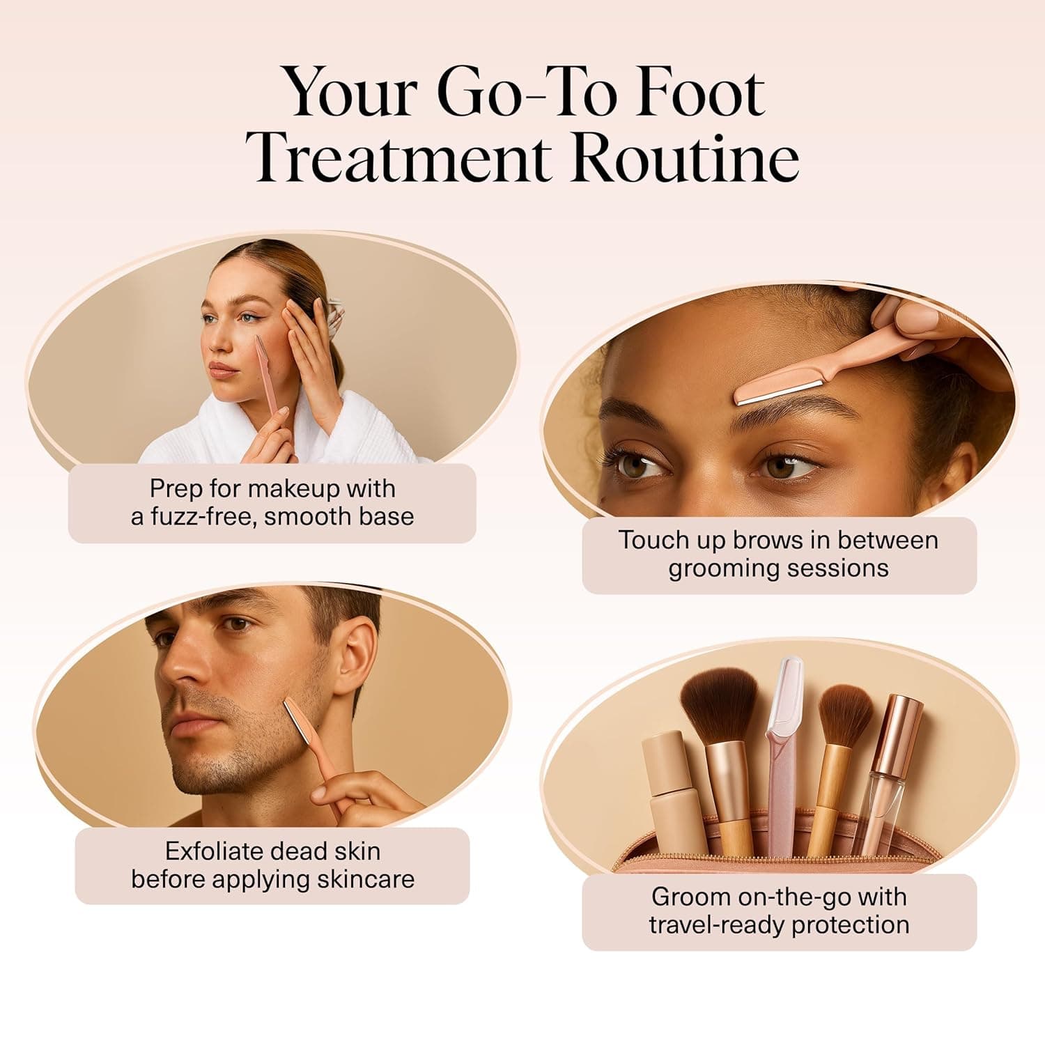 Kitsch Dermaplane Razor for Women Face – Face Razors for Women & Men, Eyebrow Trimmer & Face Shaver – Exfoliating Facial Razor & Skin Care Tool for Smoother Skin - Terracotta, 12 pcs 12 Count (Pack of 1) Terracotta - Image 7