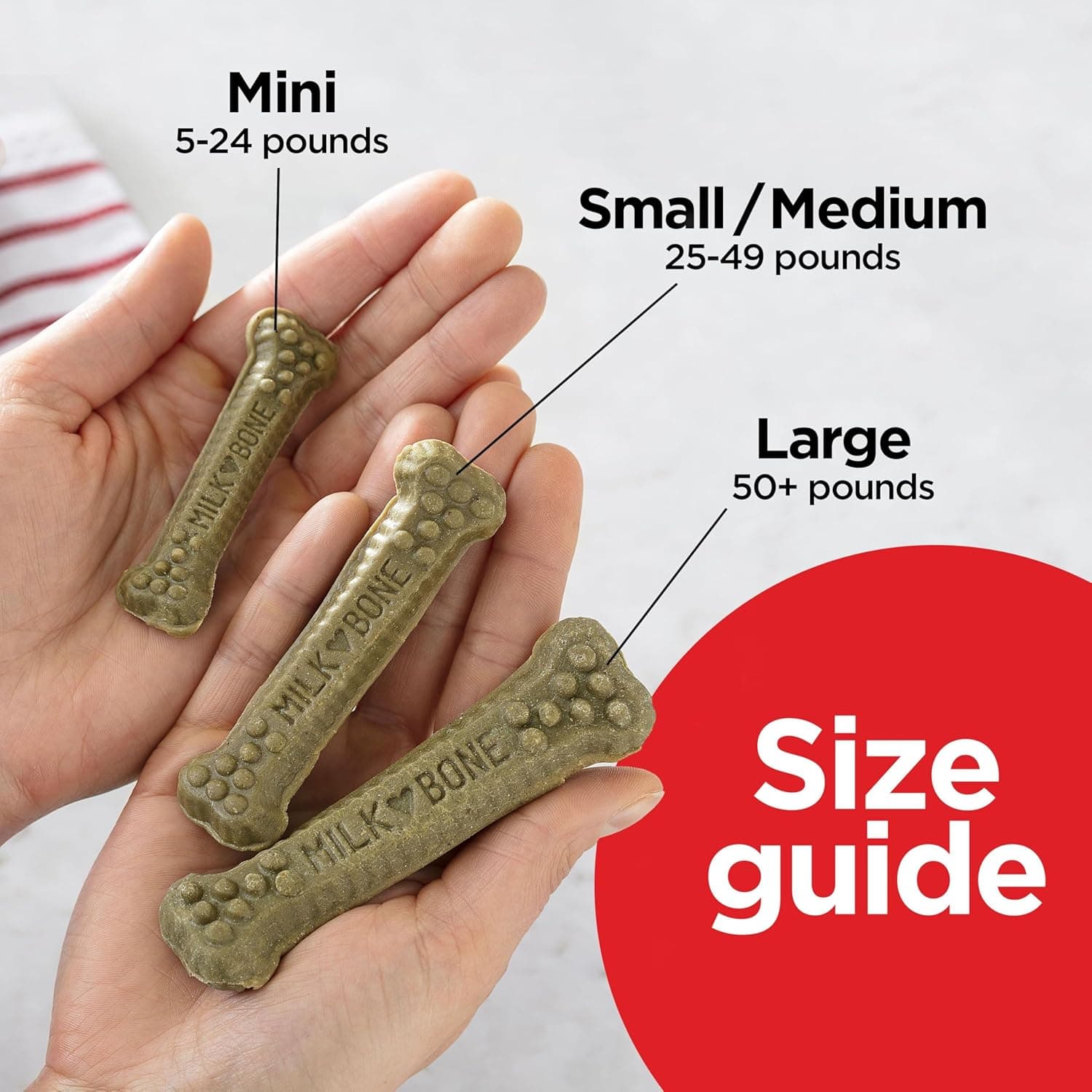 Milk-Bone Brushing Chews Sabor Original a Pollo Golosinas Dentales Diarias para Perros, Grande, 33.7 Oz. Bolsa 25 Contenido (Paquete de 1) - Image 4