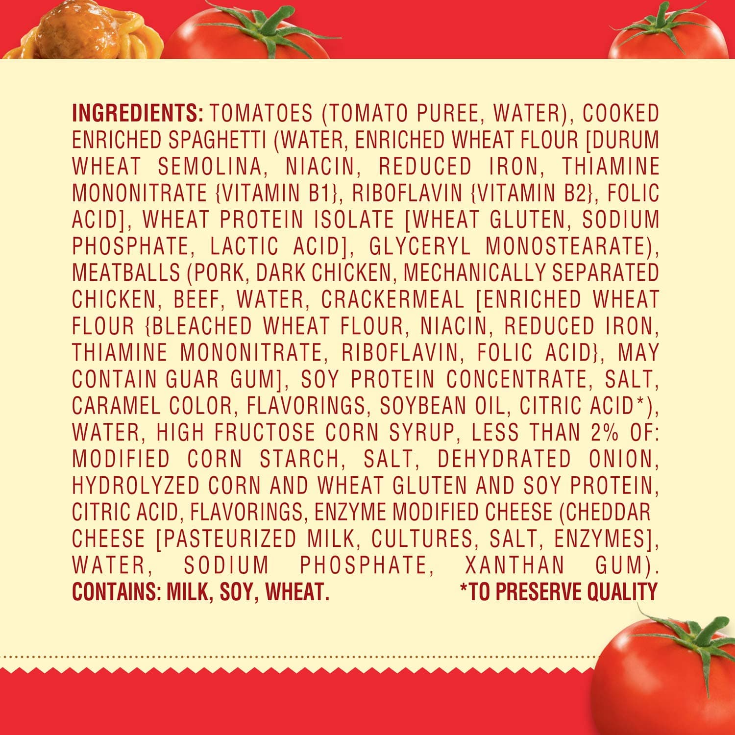 Chef Boyardee Spaghetti and Meatballs, 14.5 Oz Cans, Pack of 4 Spaghetti and Meatballs 14.5 Ounce (Pack of 4) - Image 4